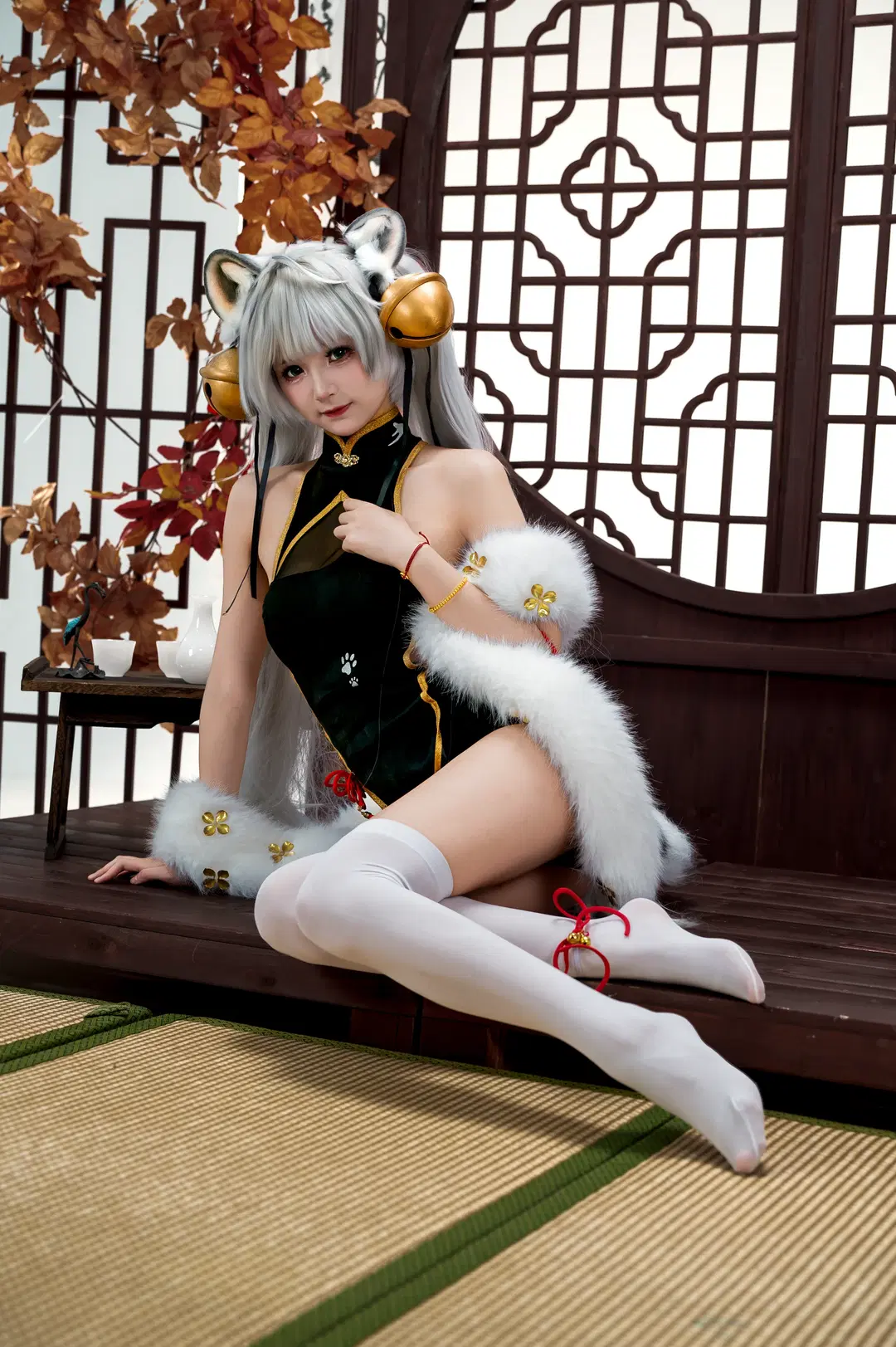 [Riko's White Tiger Girl cosplay] The tiger's roar stirs up the wind: Cosplay Photoshoot Sharing by 小雨幺幺零 - Image 4