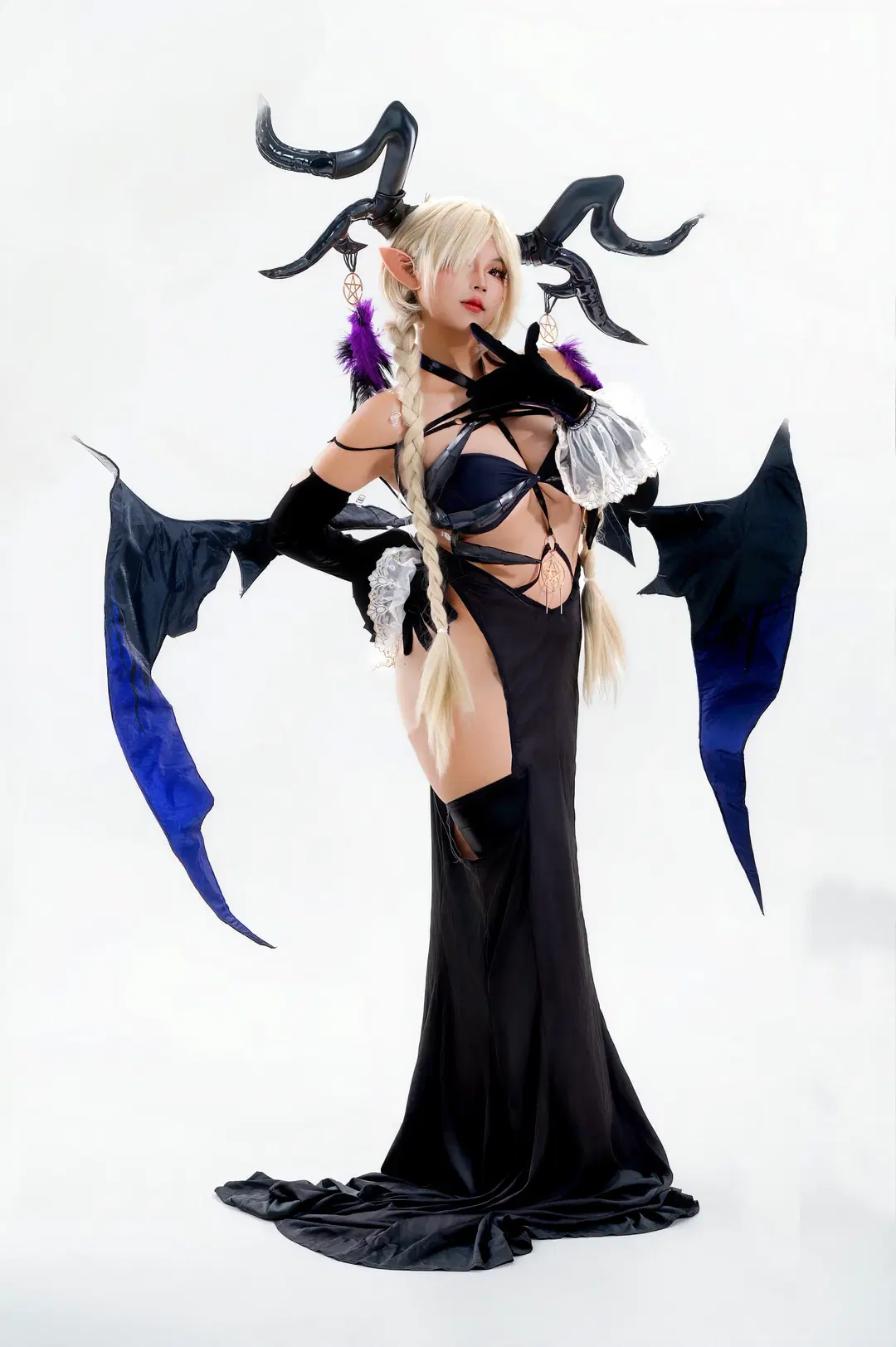 【尾张cos】碧蓝航线，黑衣长裙的暗黑魅力 - 小雨幺幺零 - 第2张
