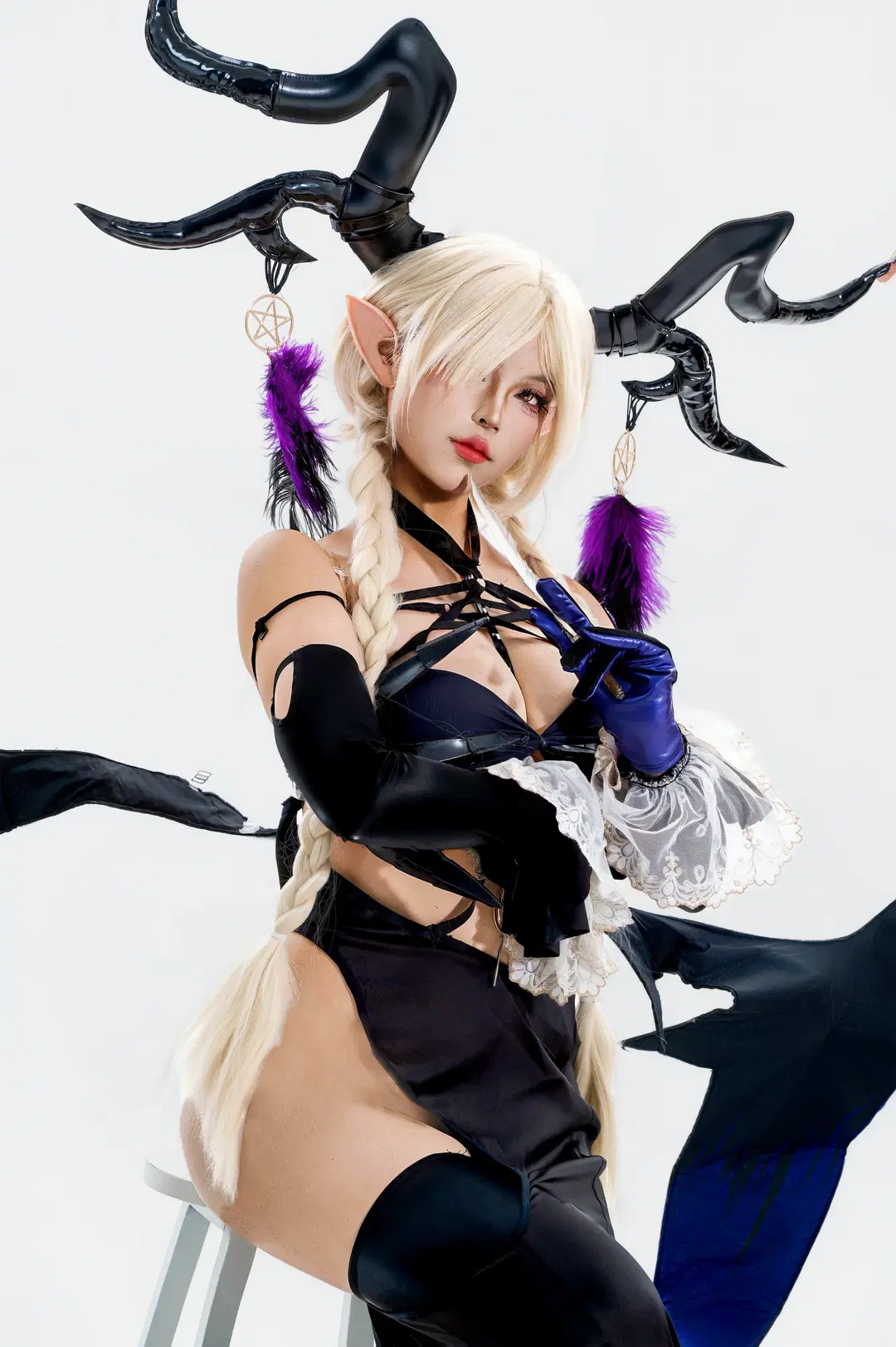 【尾张cos】碧蓝航线的暗黑诱惑，黑与紫的极致碰撞 - 小雨幺幺零 - 第2张