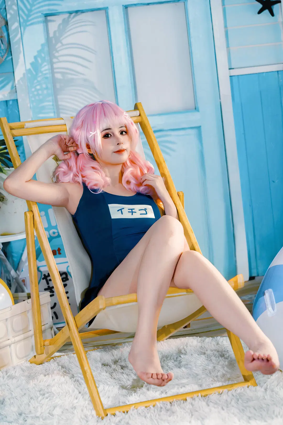 cosplay, Summer outfit, Sweet girl, Swimsuit photo, Indoor swimming pool