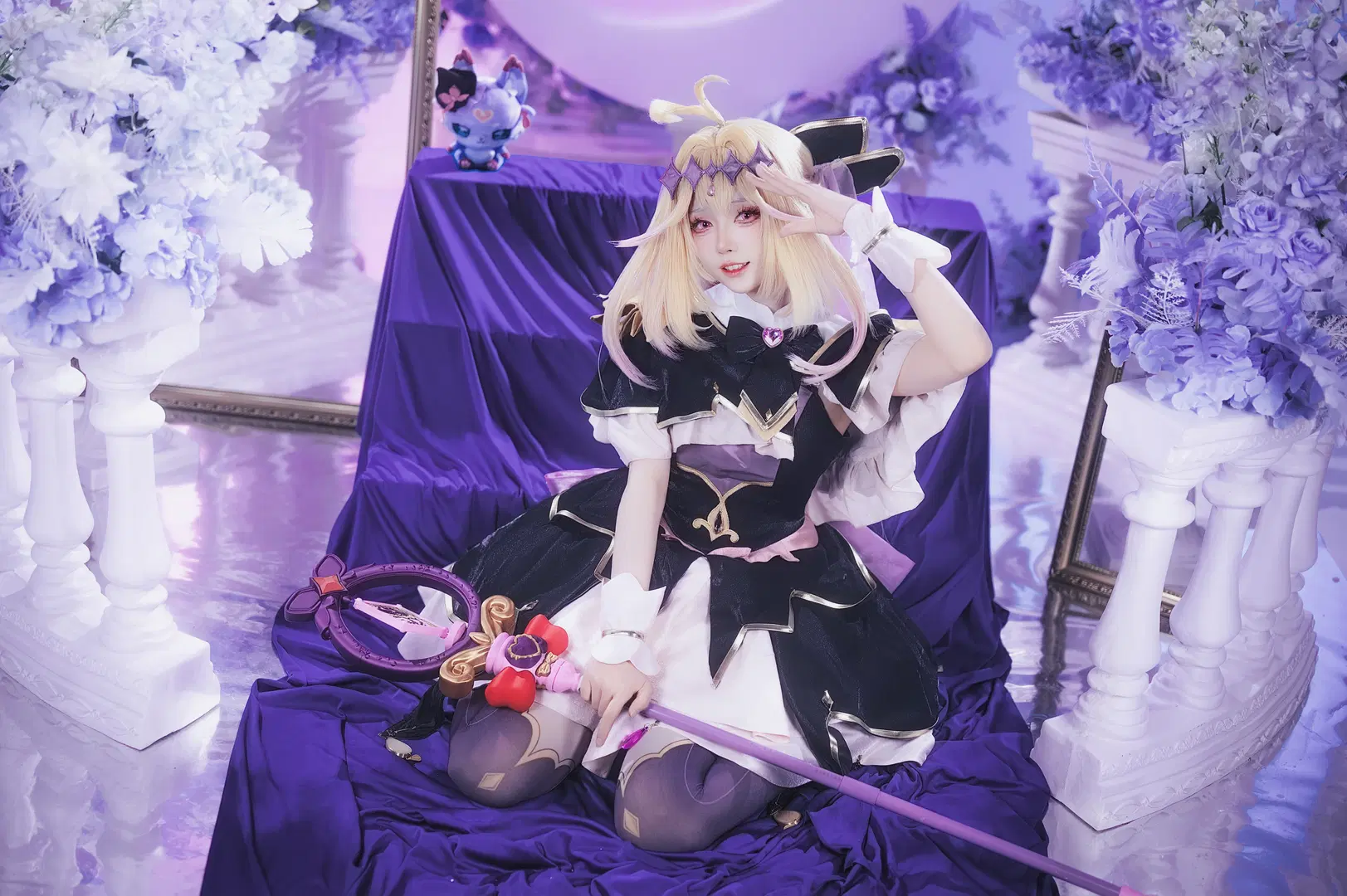 【森亚露露卡cos】名侦探光之美少女月夜下的梦幻魔法 - 圣骑绯月 - 第12张
