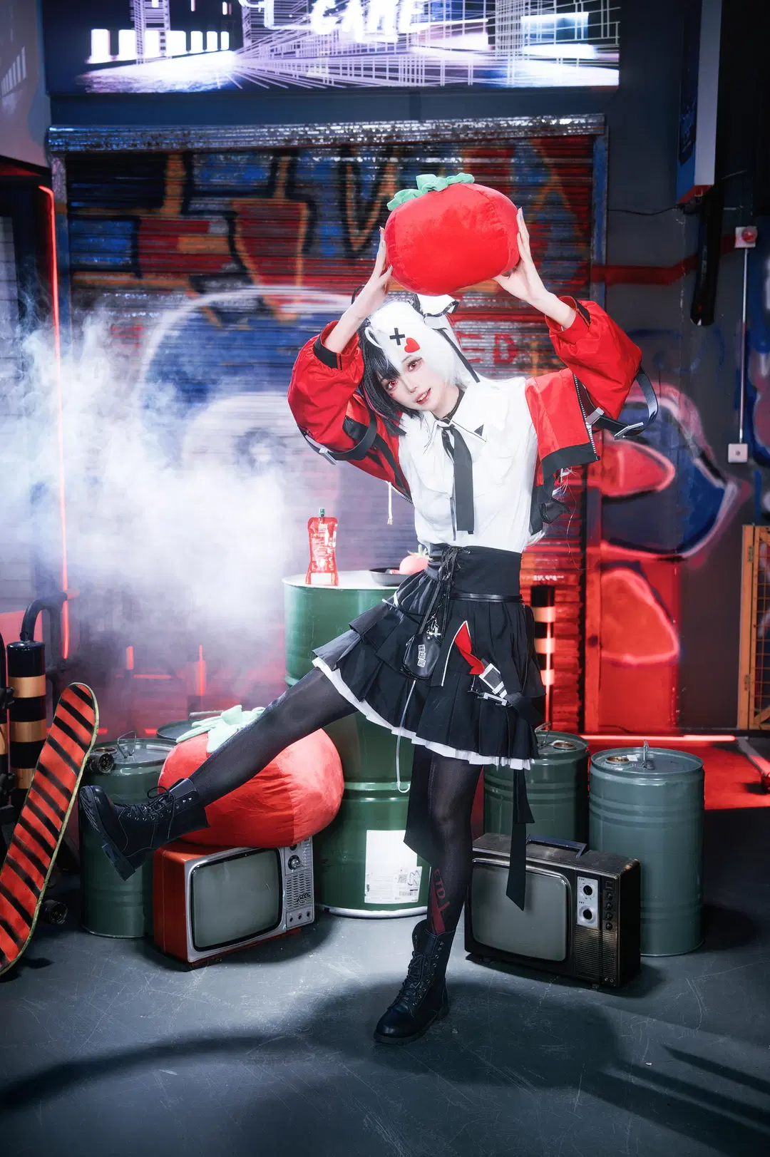 【安魂曲cos】异环里的番茄小妹，叛逆街头风太绝啦 - 圣骑绯月 - 第10张