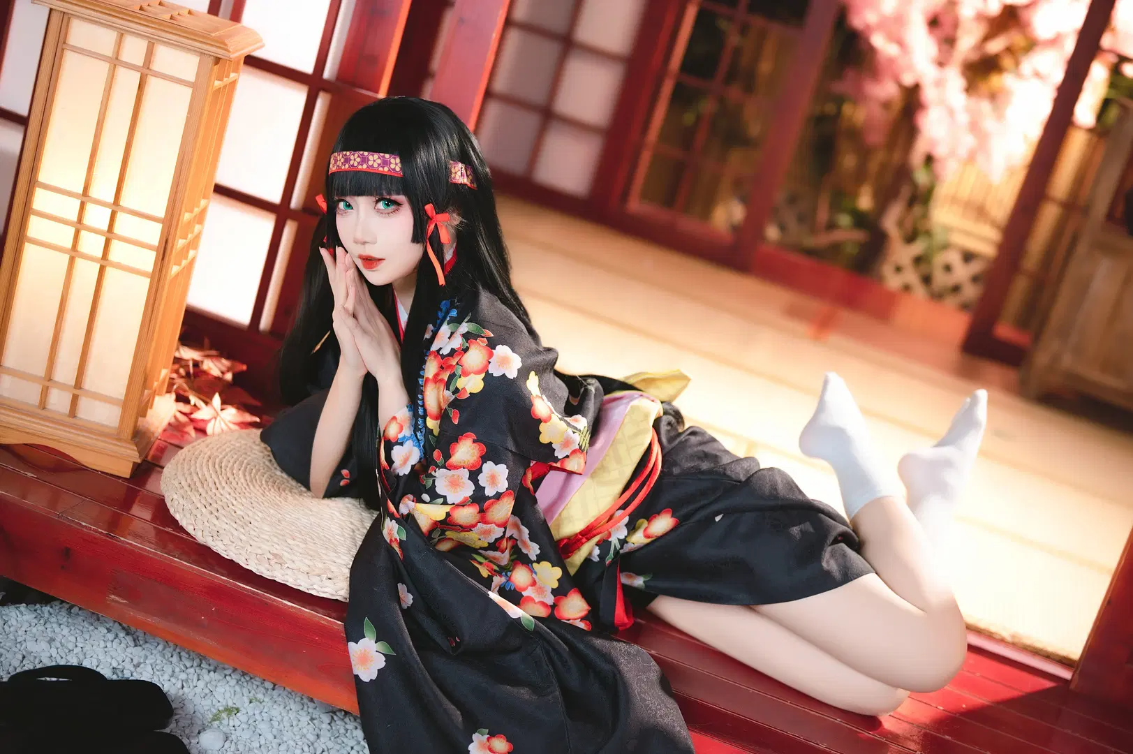 【蓮華cos】美少女萬華鏡5，黑紅大花與白襪的完美結合 - 圣骑绯月 - 第4張