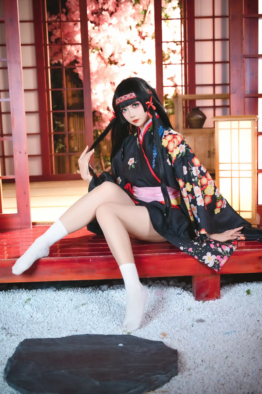 2D, Kimono, White socks, Renge cosplay, Bishoujo Mangekyou 5