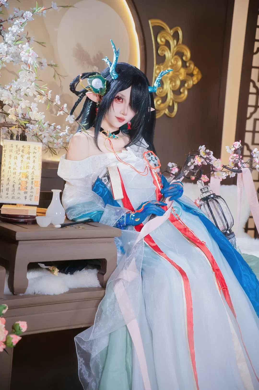 【アークナイツ シーコスプレ】青玉硯の墨香と剣影 - 圣骑绯月 - 6枚目