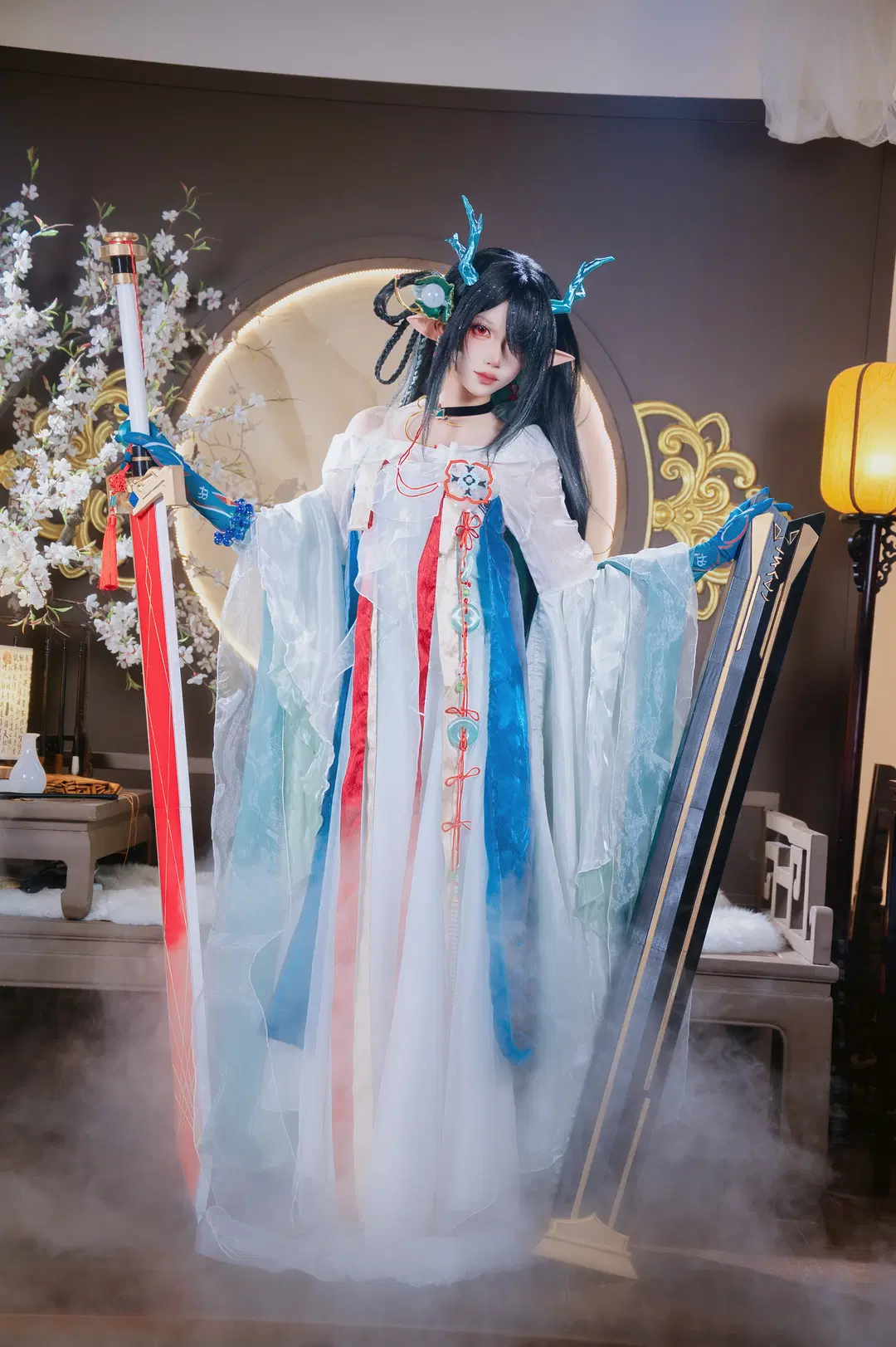 【アークナイツ シーコスプレ】青玉硯の墨香と剣影 - 圣骑绯月 - 7枚目