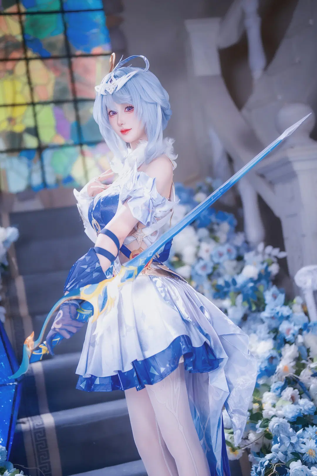【オデット コスプレ】『原神』スネージナヤの水晶宮に舞う優美なる白鳥 - 圣骑绯月 - 10枚目