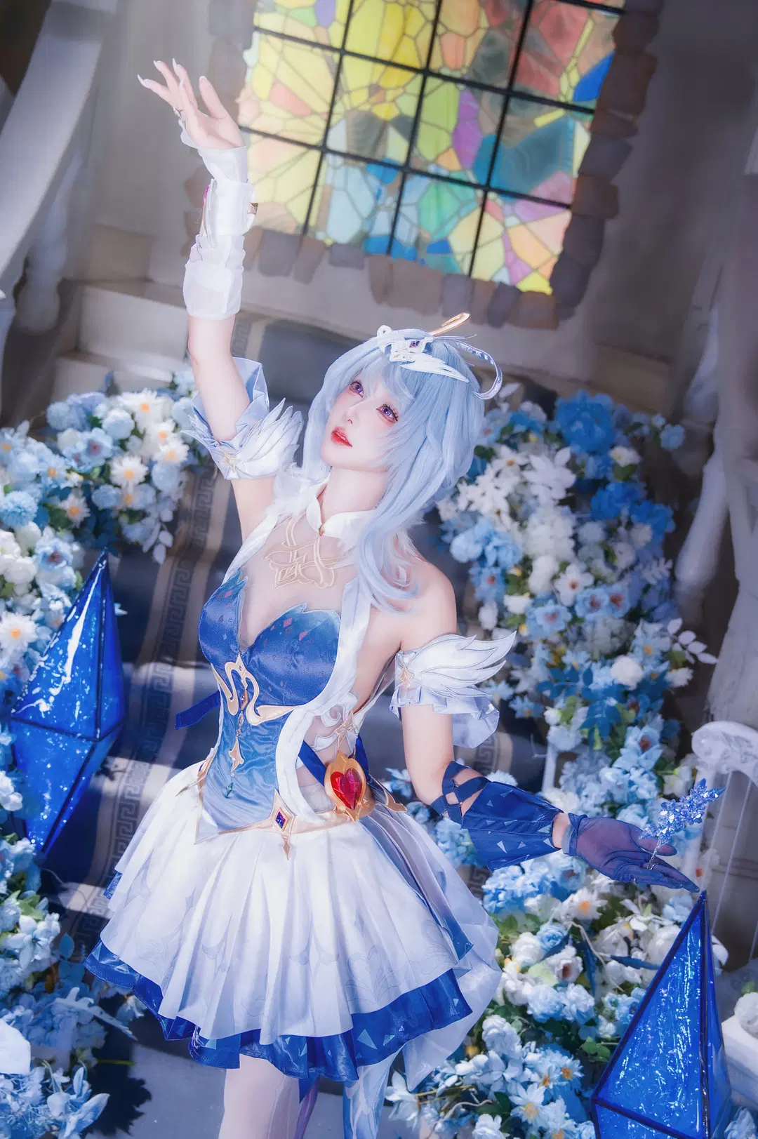 【オデット コスプレ】『原神』スネージナヤの水晶宮に舞う優美なる白鳥 - 圣骑绯月 - 4枚目