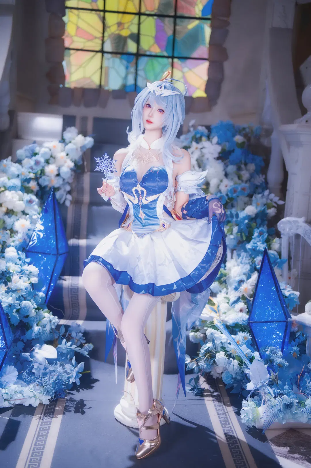 【オデット コスプレ】『原神』スネージナヤの水晶宮に舞う優美なる白鳥 - 圣骑绯月 - 6枚目