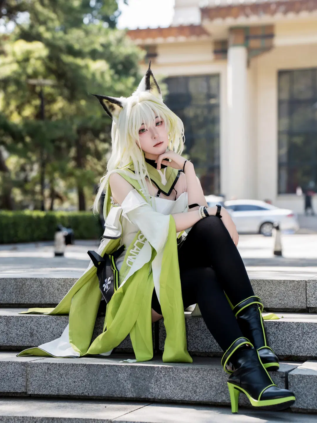 イベント写真, アークナイツ, アークナイツオンリー, ケルシー コスプレ, ストッキング コスプレ