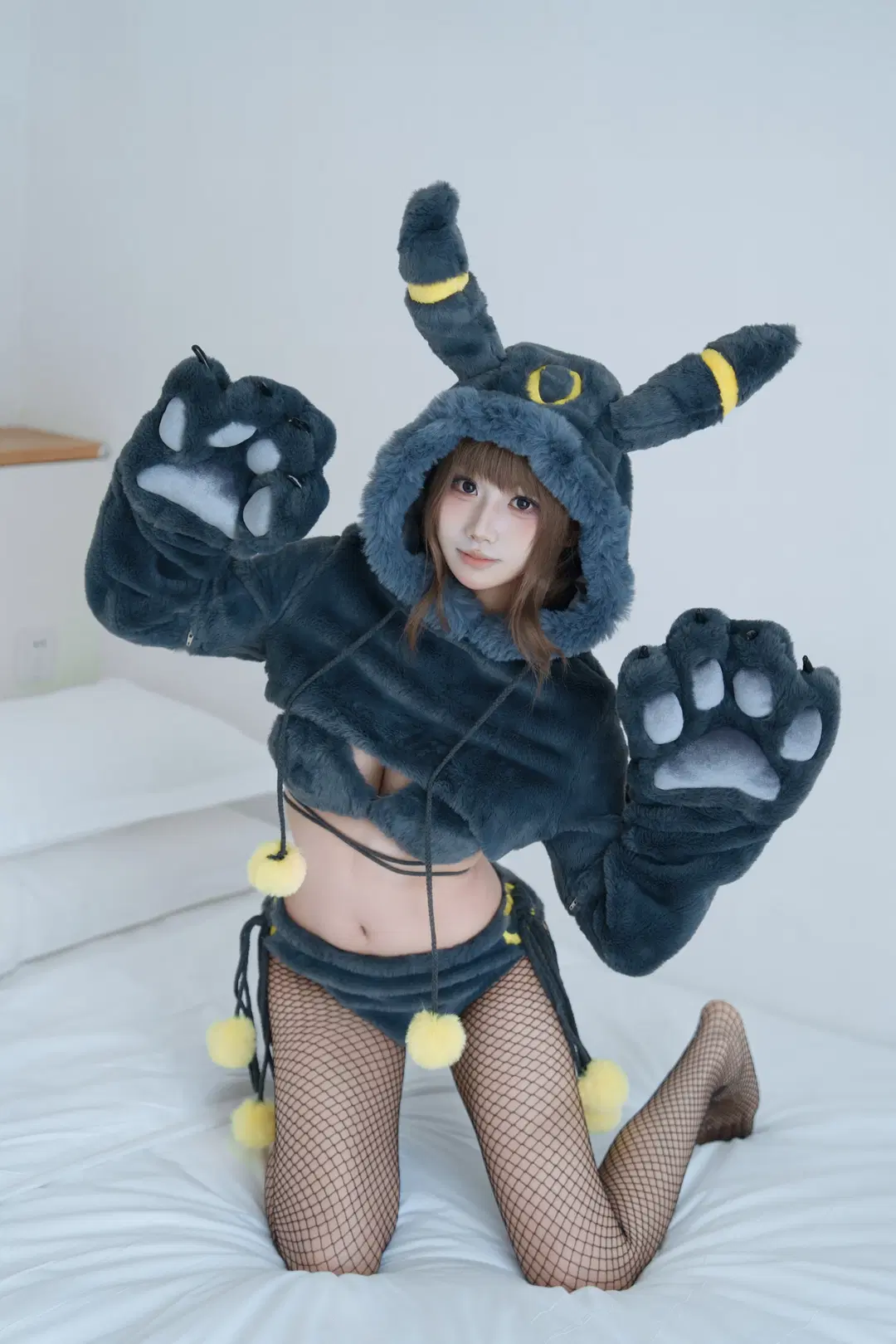 Cute, Anthropomorphism, Stockings, Umbreon cosplay, Plush