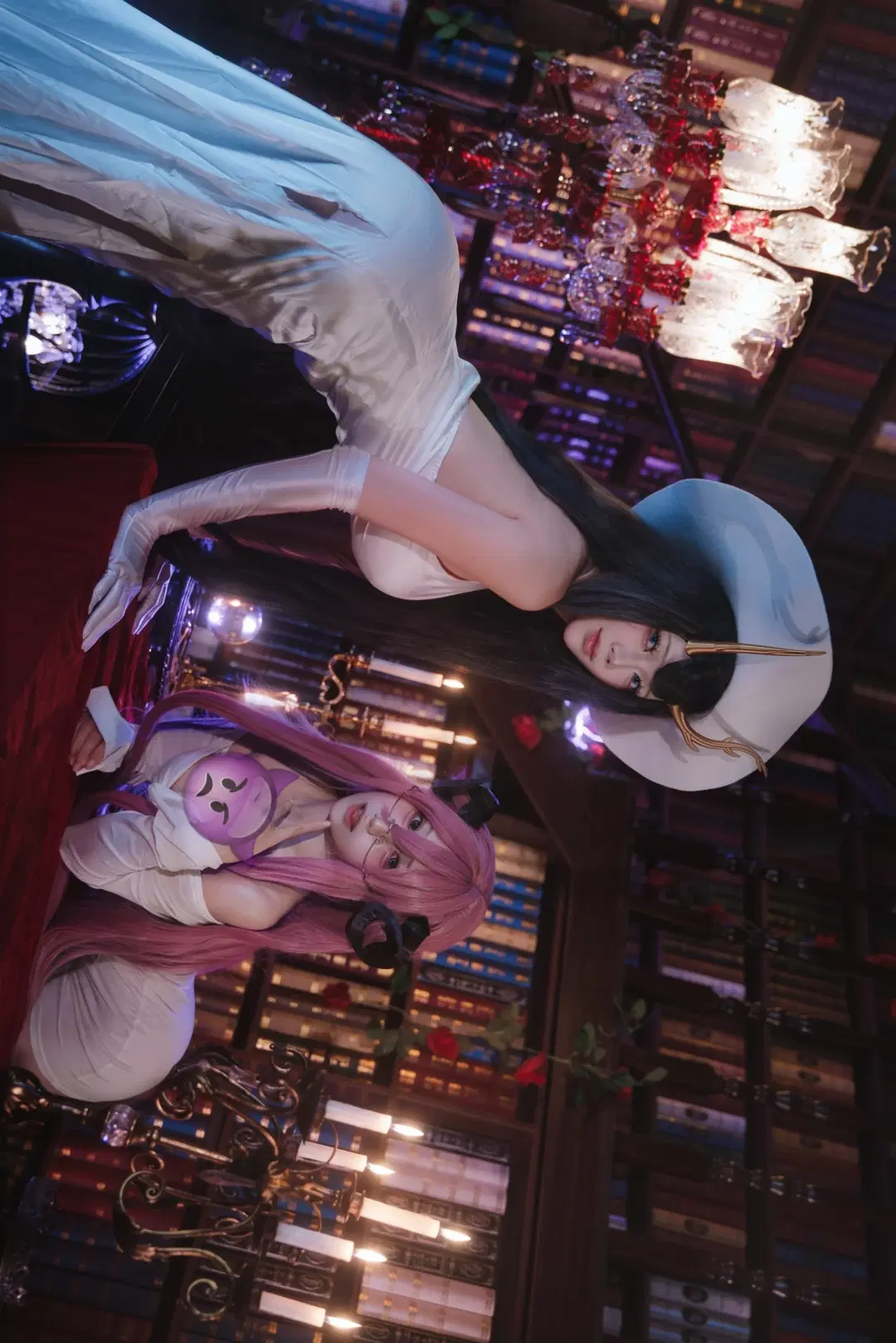Azur Lane, Onee-san / Mature woman, Succubus, Golden Hind cosplay, Friedrich cosplay