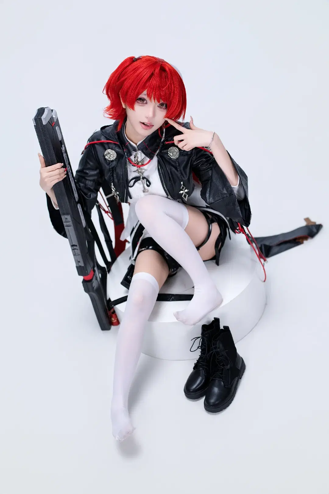 二次元, cosplay, 明日方舟, 新约能天使cos, 白丝