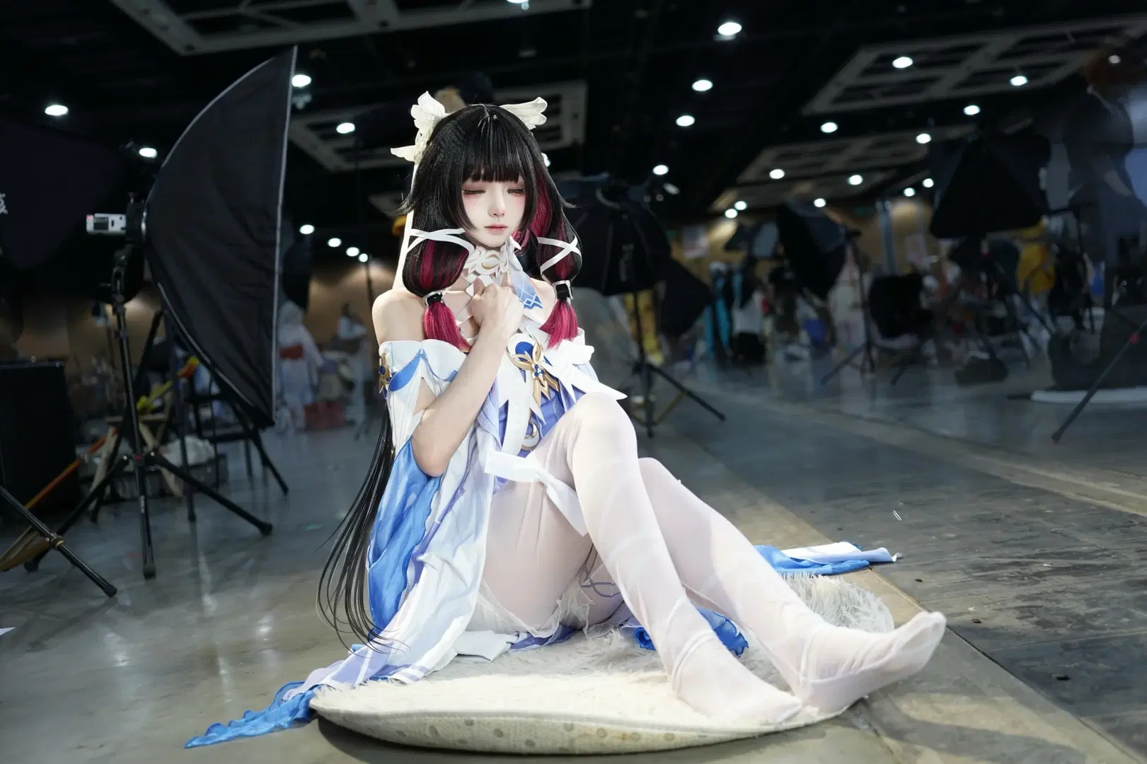 原神, 哥伦比娅cos, 少女感, cosplay摄影, 丝袜