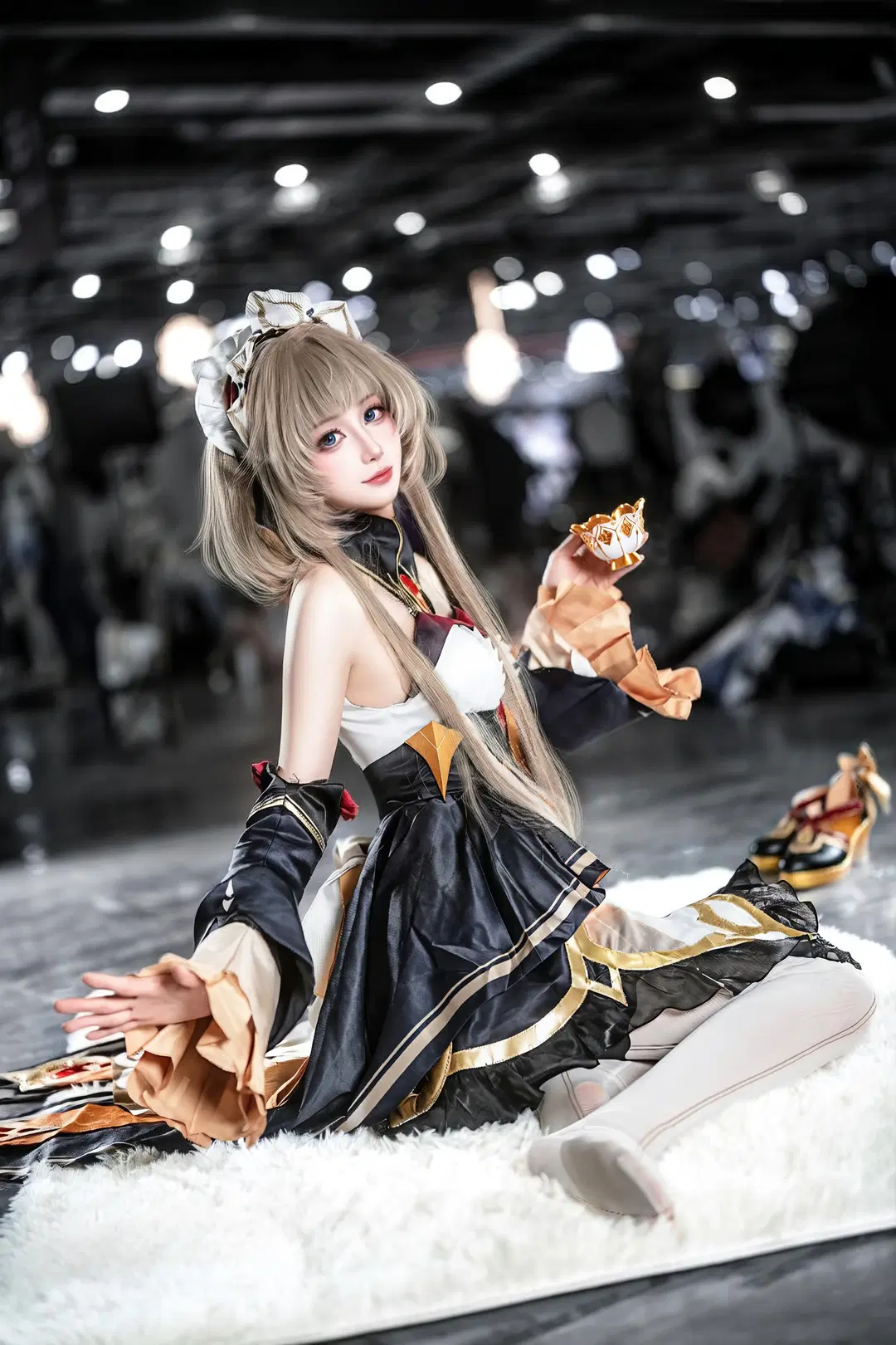 桑多涅cos, 原神, 木偶cos, cosplay, 白色丝袜