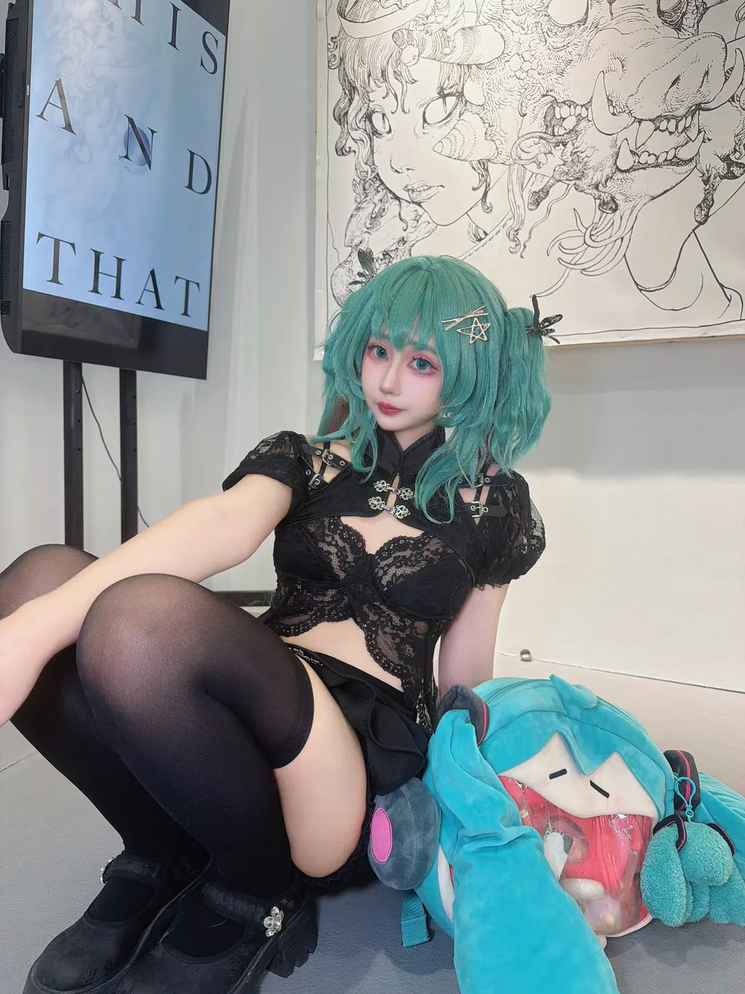 【初音未來cos】自搭初音未來打卡廣州GAF插畫藝術節 - NEKO不是小小鹿 - 第2張