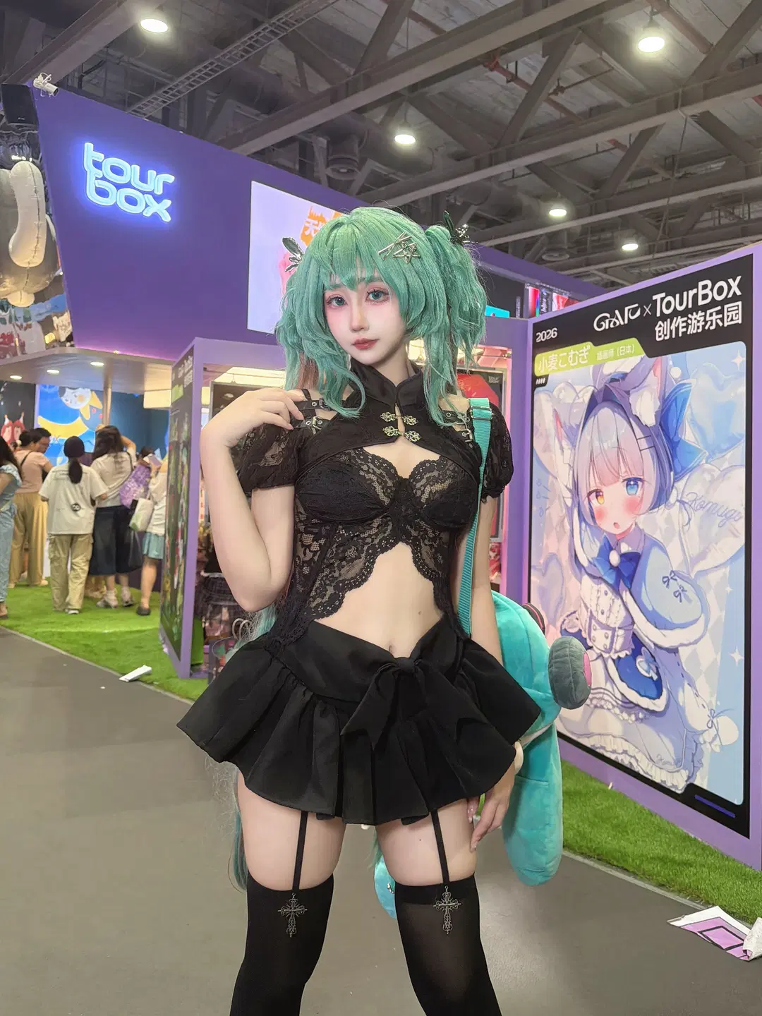 【初音未來cos】自搭初音未來打卡廣州GAF插畫藝術節 - NEKO不是小小鹿 - 第6張