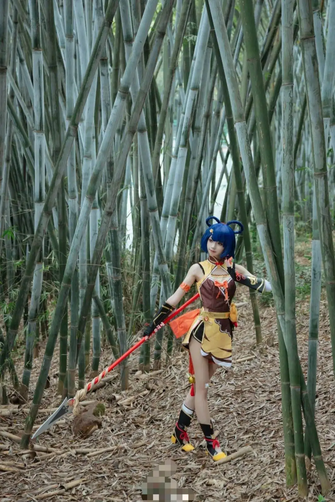 [Xiangling cosplay] Genshin Impact Wanmin Restaurant Chef's Bamboo Forest Location Photos by 小彭《星穹铁道》 - Image 3