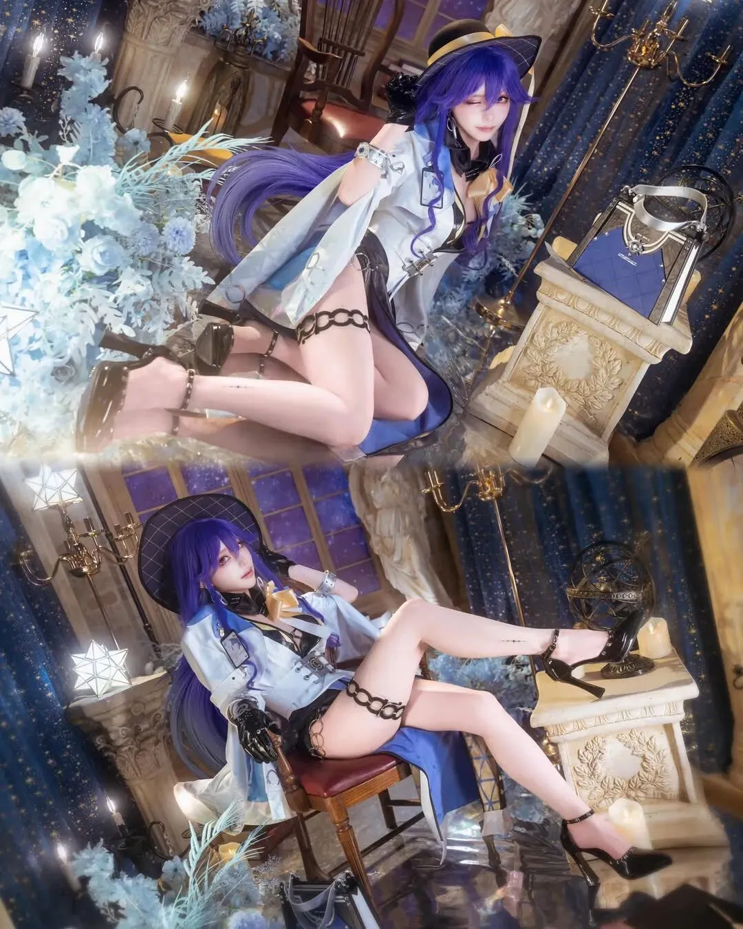 [Lucilla cosplay] Under the Starlight of Wuthering Waves: The Melodic Blade Sweeping Dreams in Song by 小彭《星穹铁道》 - Image 5