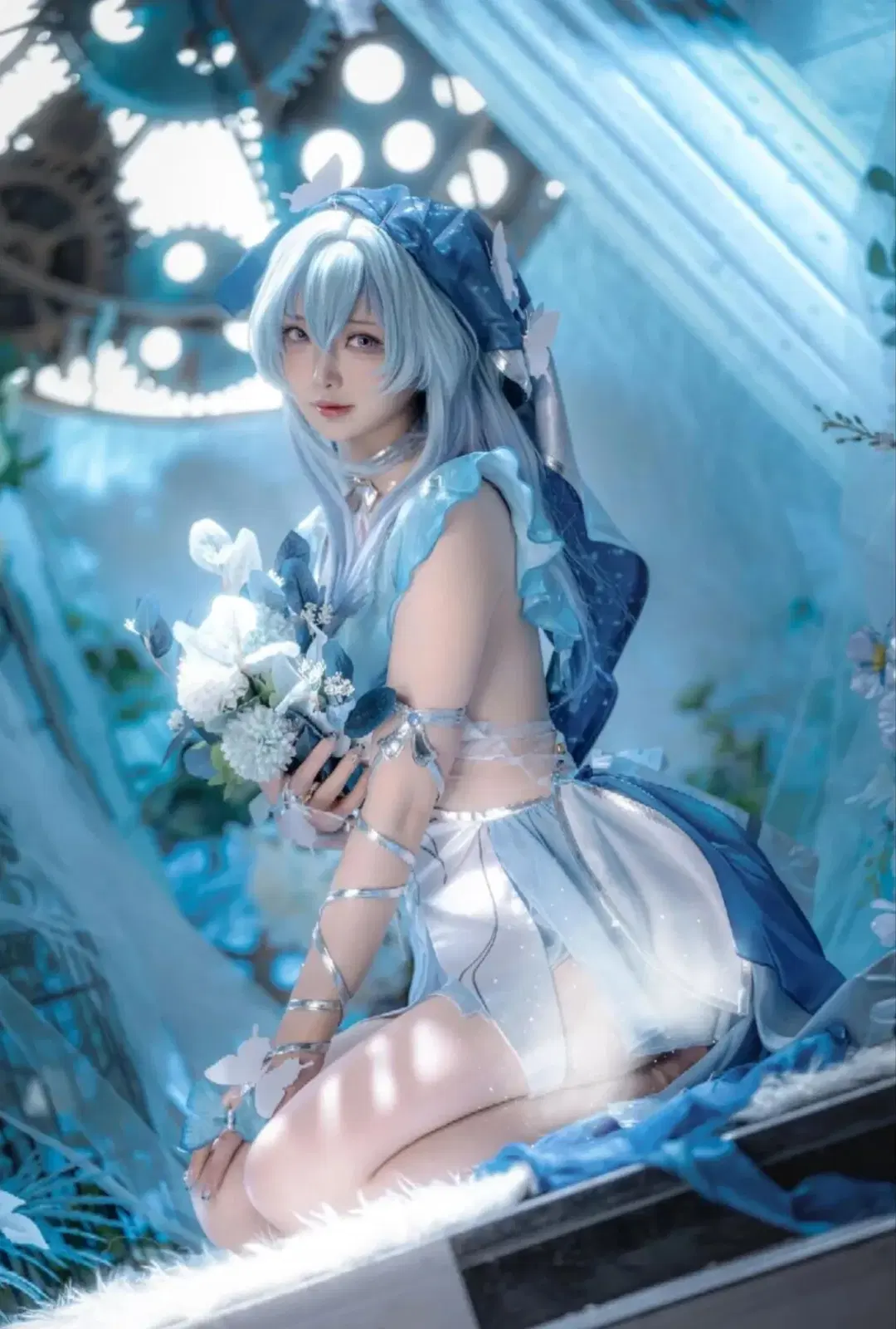 【守岸人cos】鳴潮中的藍調時刻，與齒輪和蝴蝶的碰撞 - 小彭《星穹铁道》 - 第2張