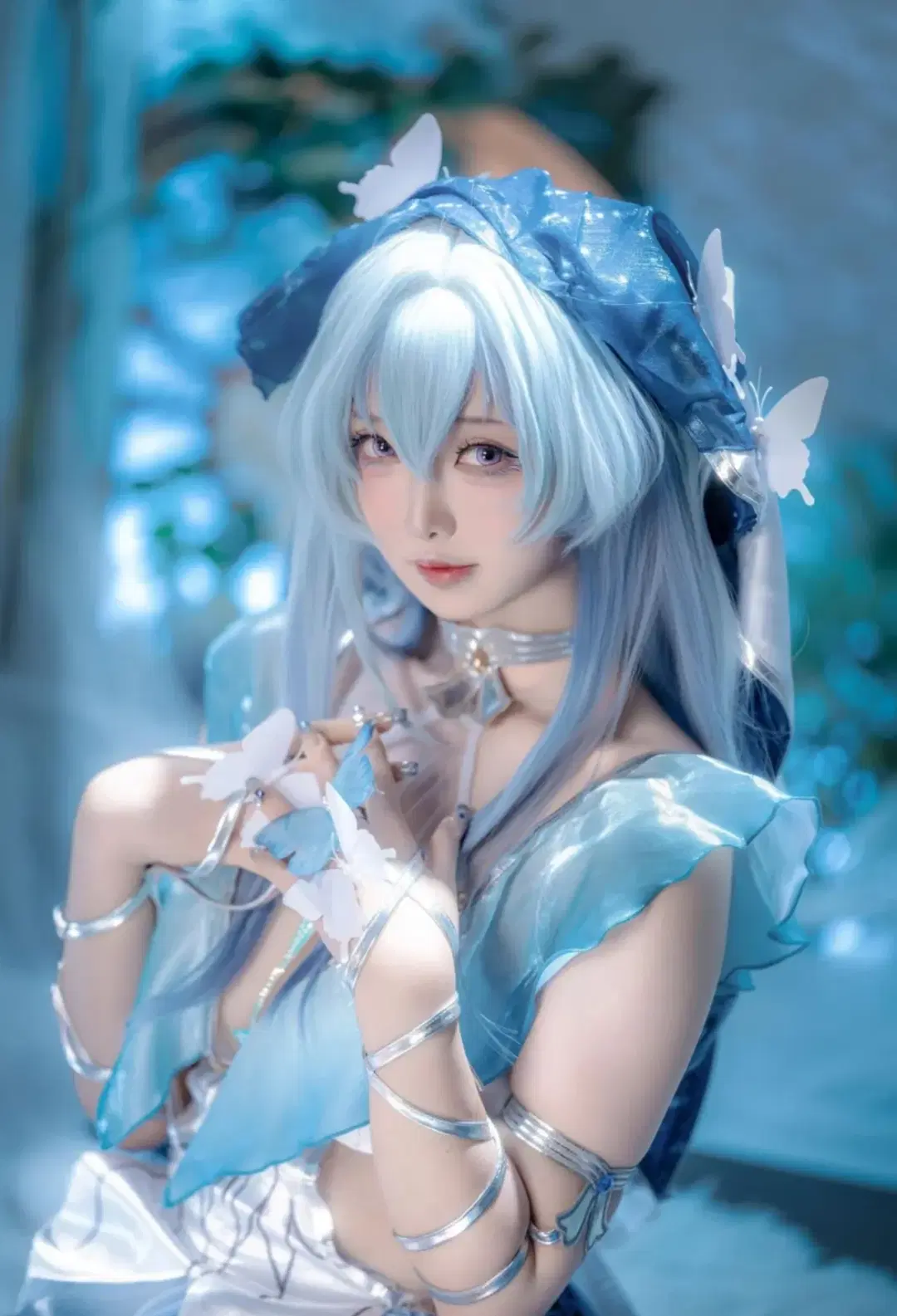 【守岸人cos】鳴潮中的藍調時刻，與齒輪和蝴蝶的碰撞 - 小彭《星穹铁道》 - 第4張