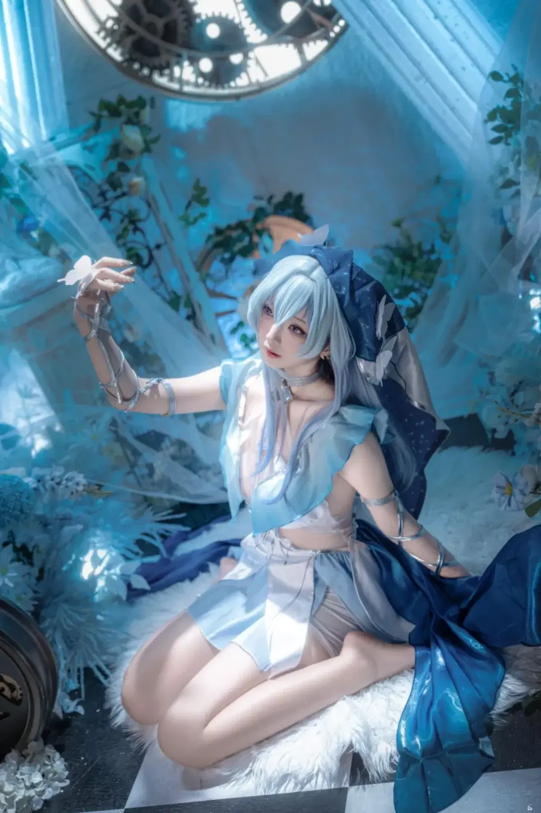 【守岸人cos】鳴潮中的藍調時刻，與齒輪和蝴蝶的碰撞 - 小彭《星穹铁道》 - 第5張
