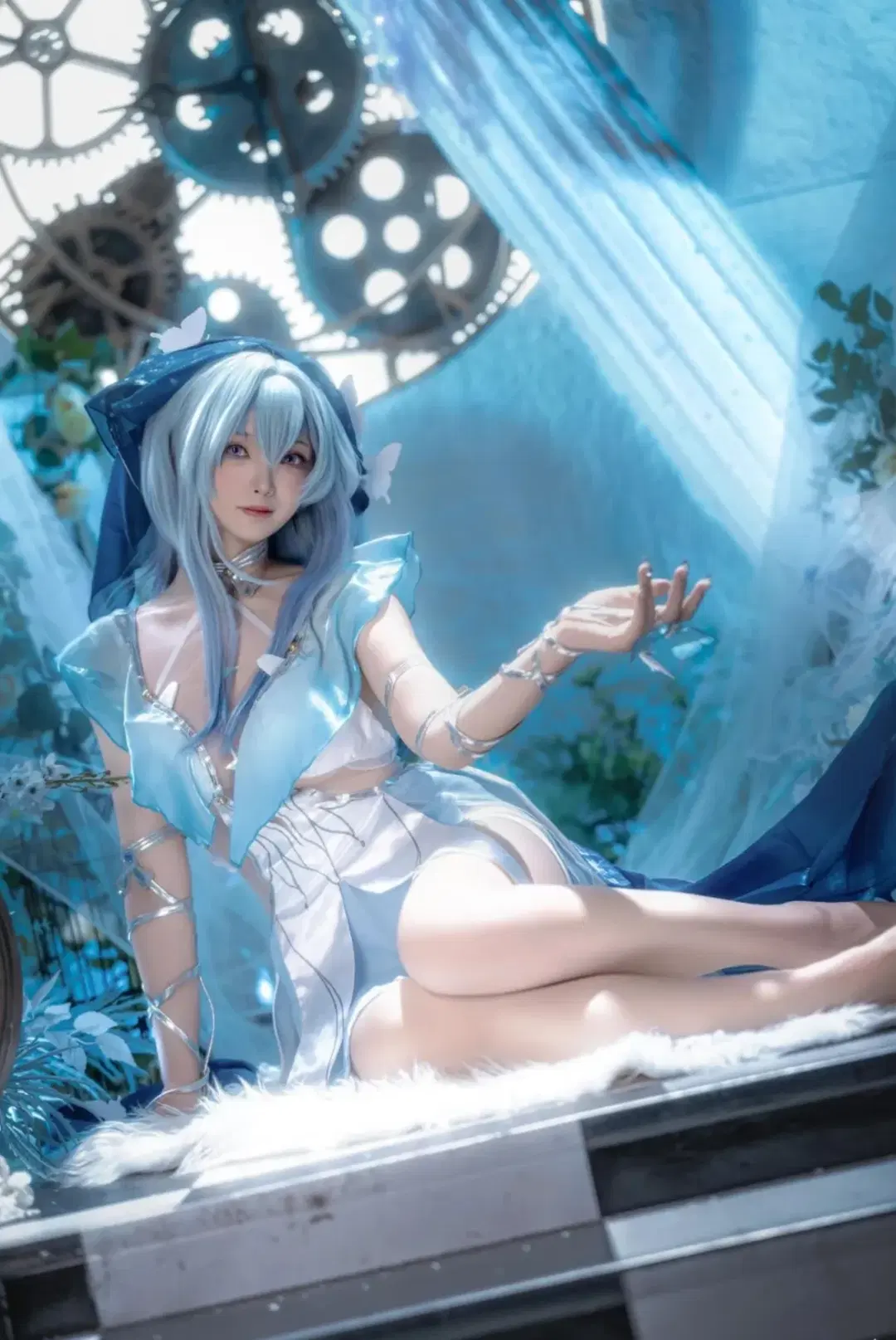 【守岸人cos】鳴潮中的藍調時刻，與齒輪和蝴蝶的碰撞 - 小彭《星穹铁道》 - 第6張