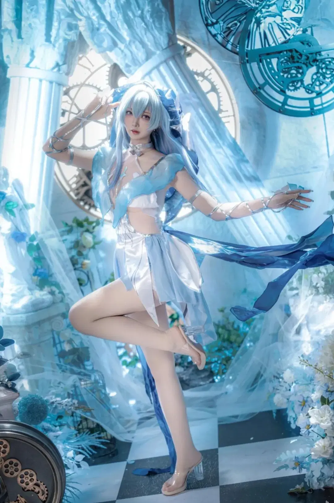 【守岸人cos】鳴潮中的藍調時刻，與齒輪和蝴蝶的碰撞 - 小彭《星穹铁道》 - 第7張