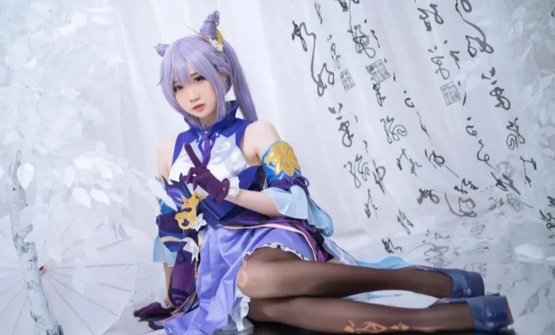 【刻晴コスプレ】原神キャラクターの気品と躍動、鏡面に映る紫電雷光 - 小彭《星穹铁道》 - 3枚目