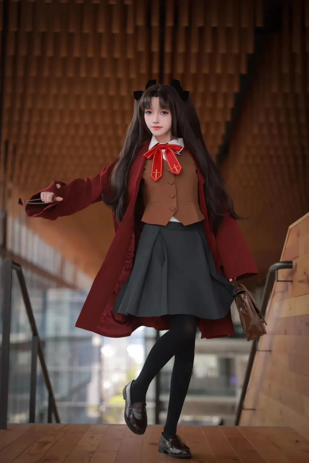 cosplay, 崩坏星穹铁道, 远坂凛cos, 制服, 黑丝