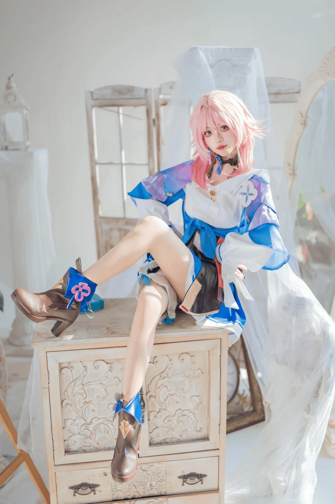 角色扮演, 崩坏星穹铁道, 三月七cos, cosplay摄影, 二次元美少女