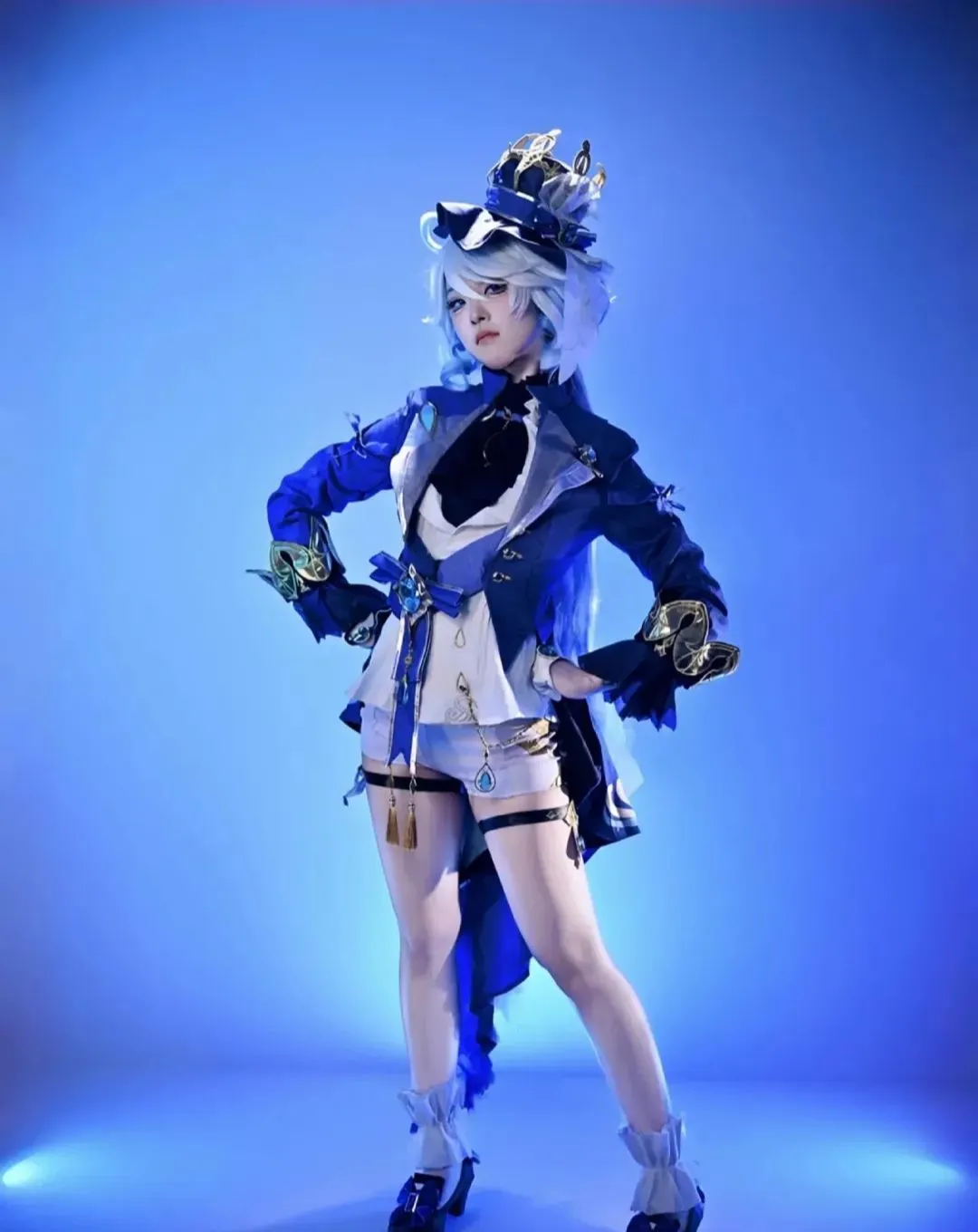 【芙宁娜cos】那些说我傻傻的评论，其实是对水神多面性的赞美 - 小彭《星穹铁道》 - 第5张