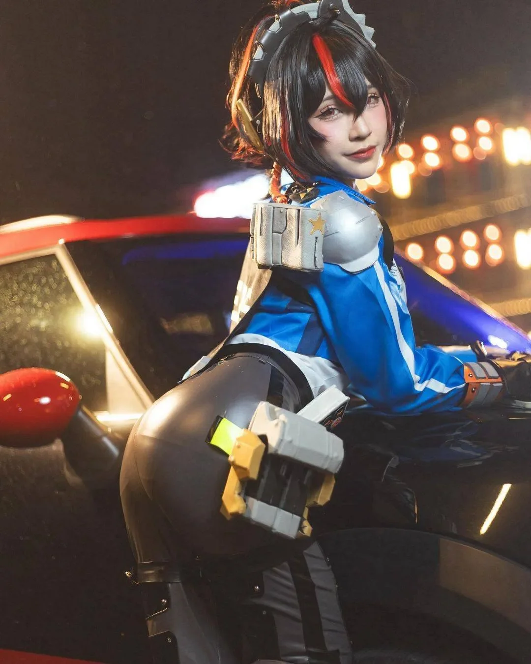 绝区零, cosplay, 战术风, 夜景摄影, 朱鸢cos