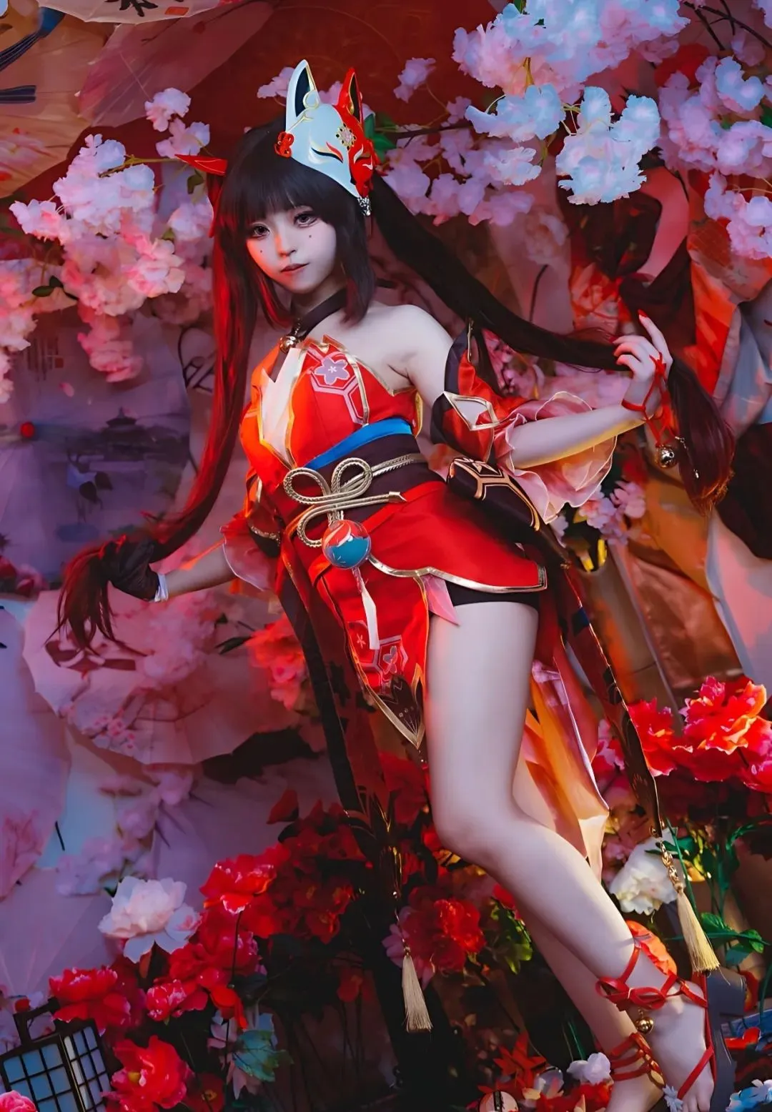 【花火cos】崩坏星穹铁道花火的花海和风写真 - 小彭《星穹铁道》 - 第2张