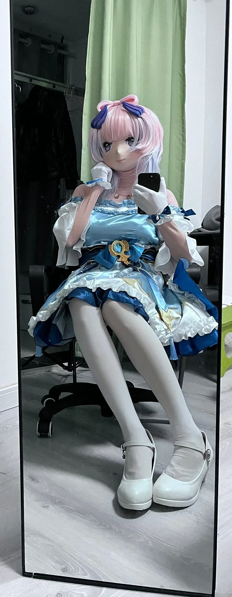 原神, 珊瑚宮心海cos, 白絲, 妮露cos, kigurumi