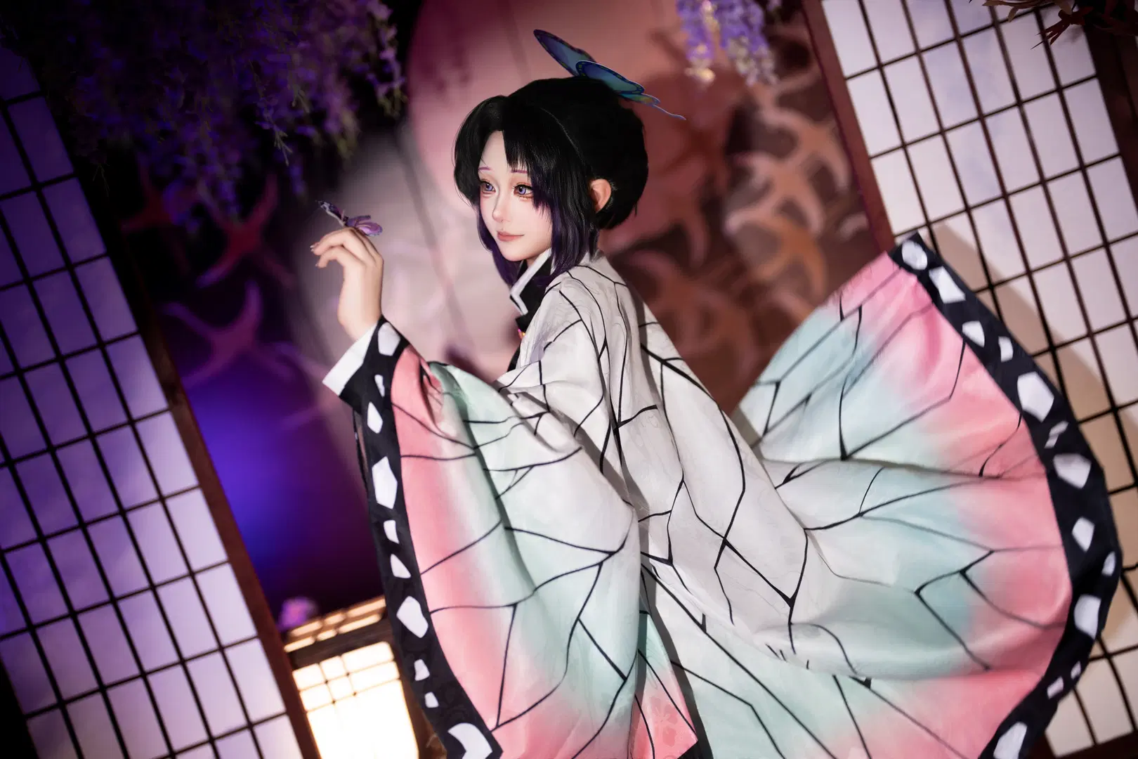 【蝴蝶忍cos】鬼滅之刃毒藥般的紫藤花影 - 米游妙妙屋COSPLAY - 第2張