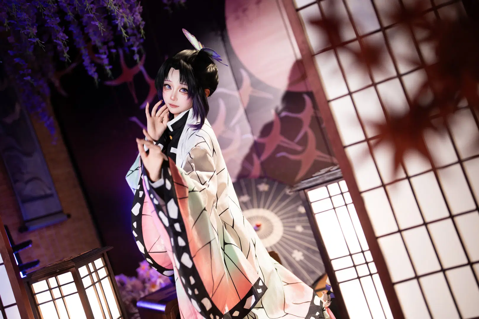 【蝴蝶忍cos】鬼滅之刃毒藥般的紫藤花影 - 米游妙妙屋COSPLAY - 第3張