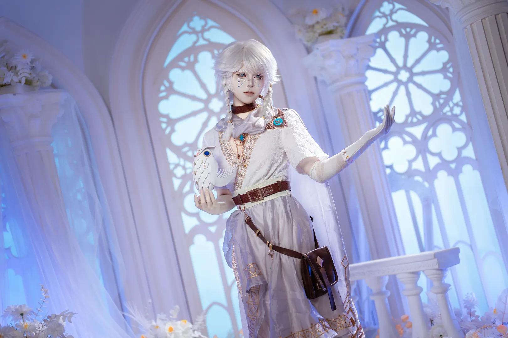 第五人格, 二次元cosplay, 客片分享, 白丝cos, 先知白cos - 第2张