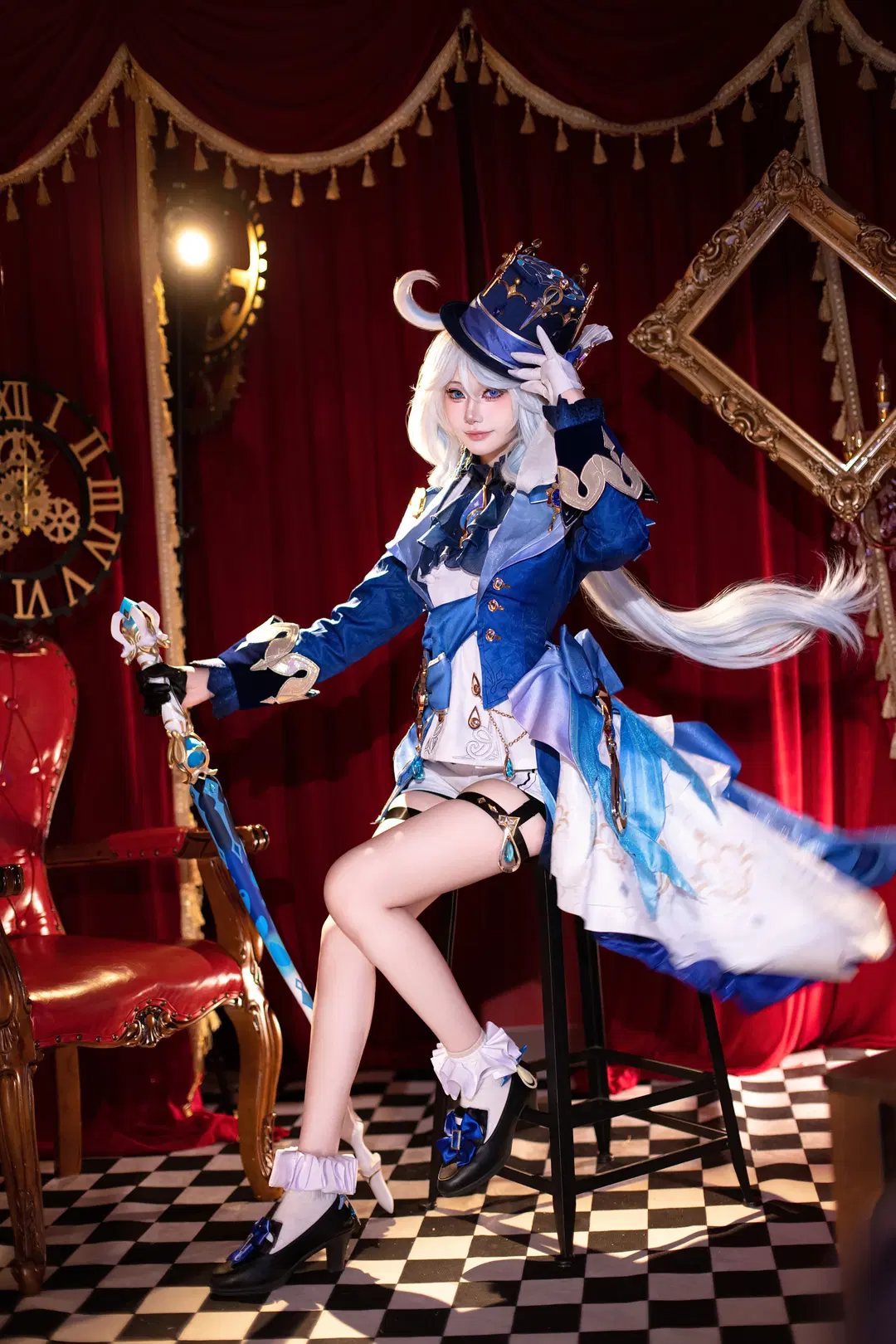 原神, cosplay, 二次元摄影, 芙宁娜cos, 杨梅冰