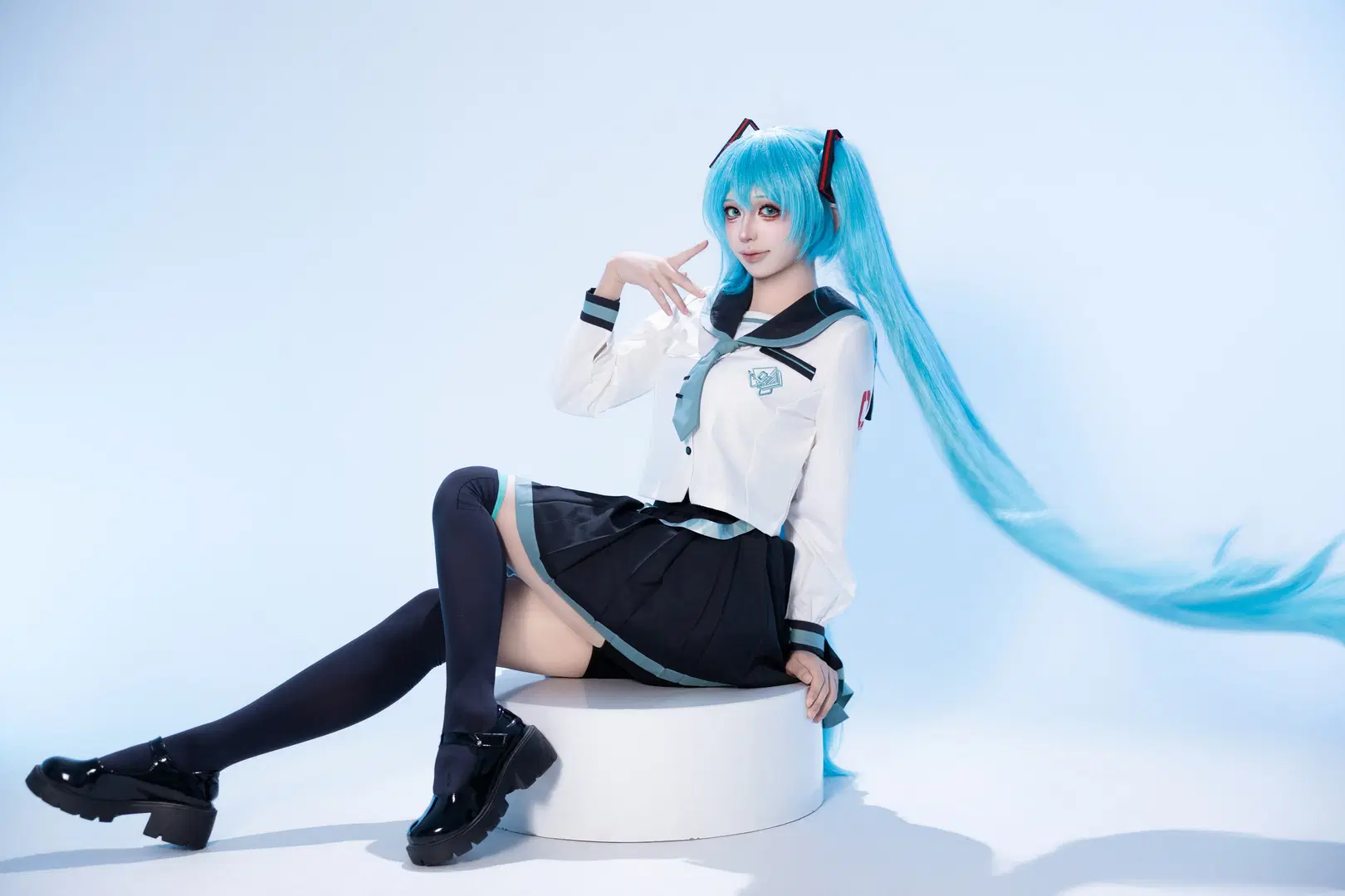 【初音ミク コスプレ】しまい込んでいたJK制服、やっぱりすごく映える - Meteor - 4枚目