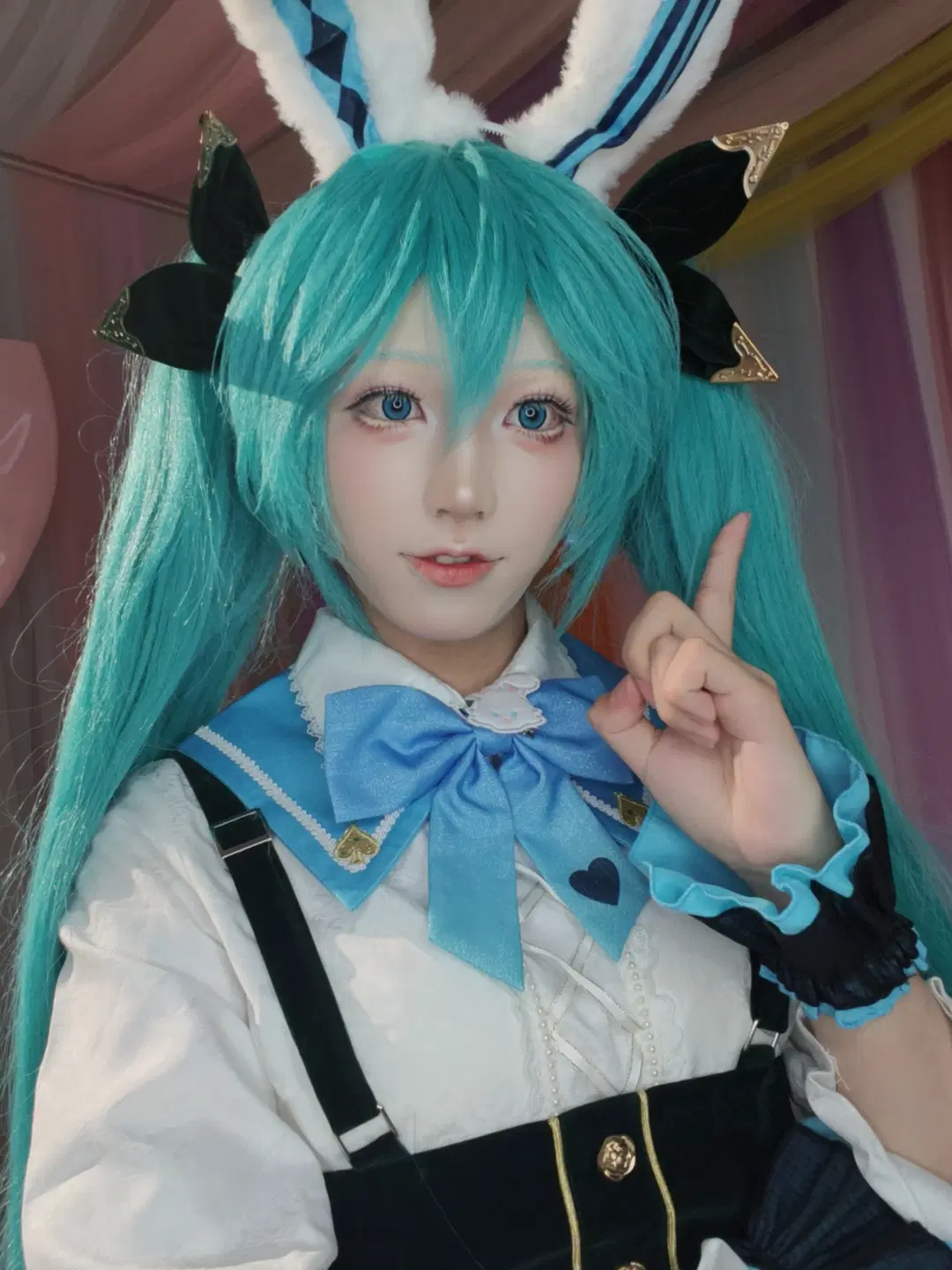 二次元, 初音未来cos, 兔耳, VOCALOID, 读研日常
