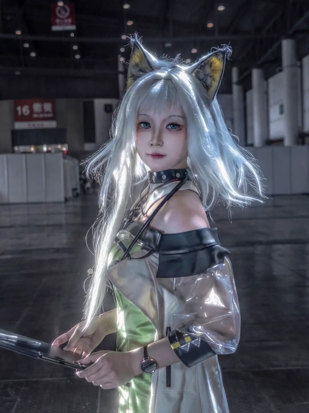 明日方舟, 世界线漫展, cosplay返图, 凯尔希cos, 机能风场照
