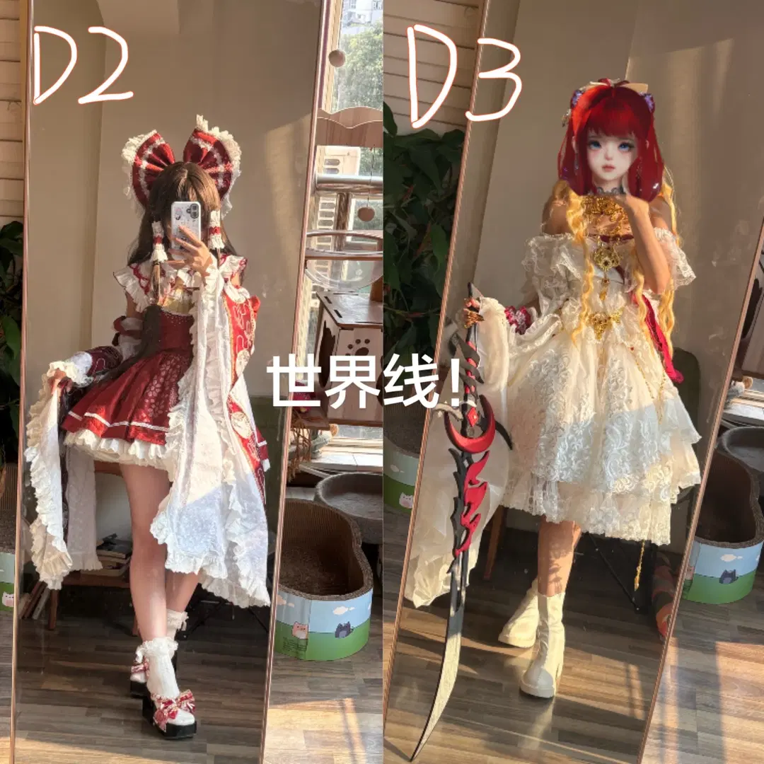 东方Project, 灵梦cos, 白丝, 剑网3, 喵萝cos