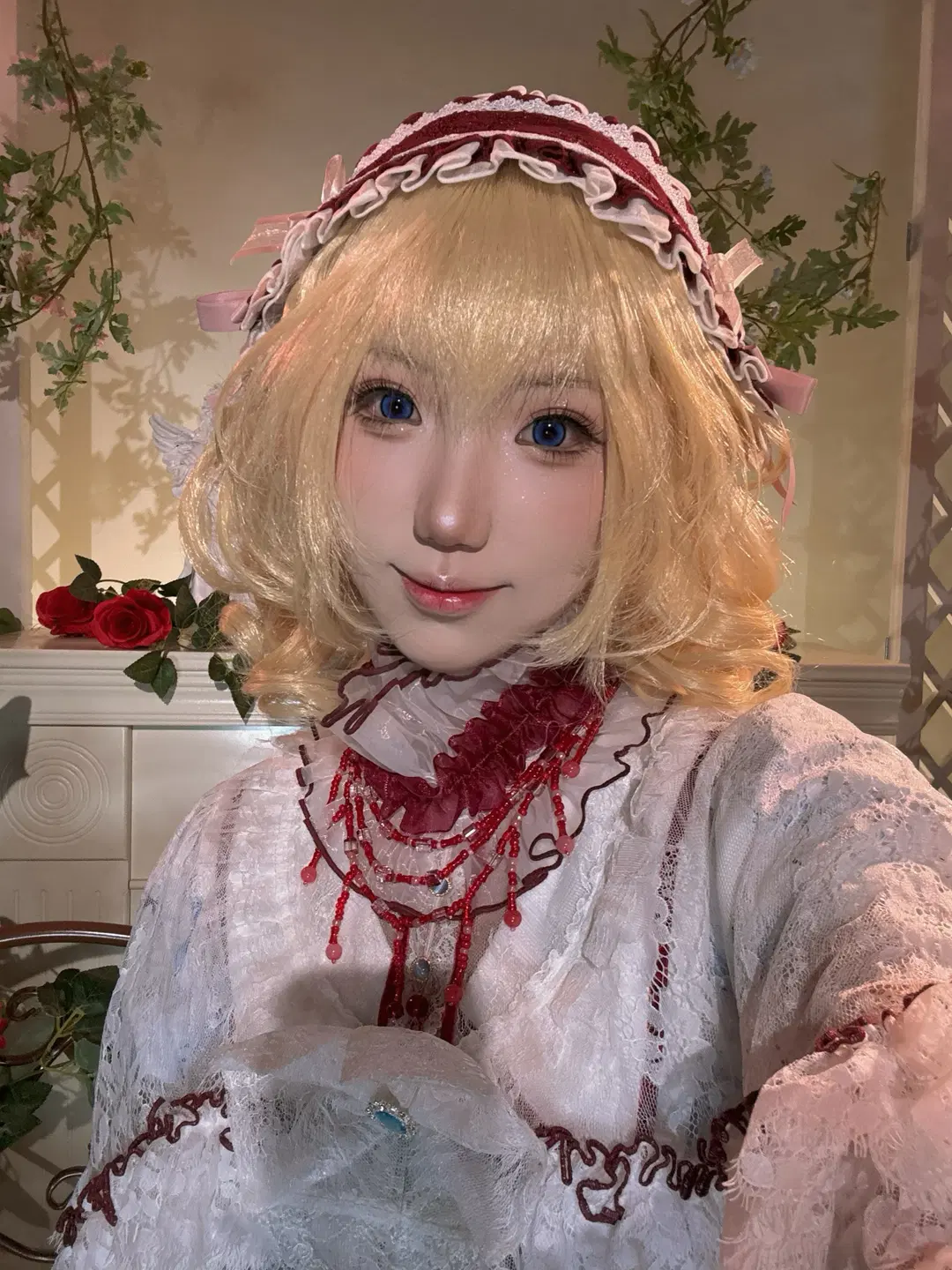 東方Project, 洛麗塔, 金髮藍瞳, 蕾絲白襪, 愛麗絲·瑪格特羅伊德cos