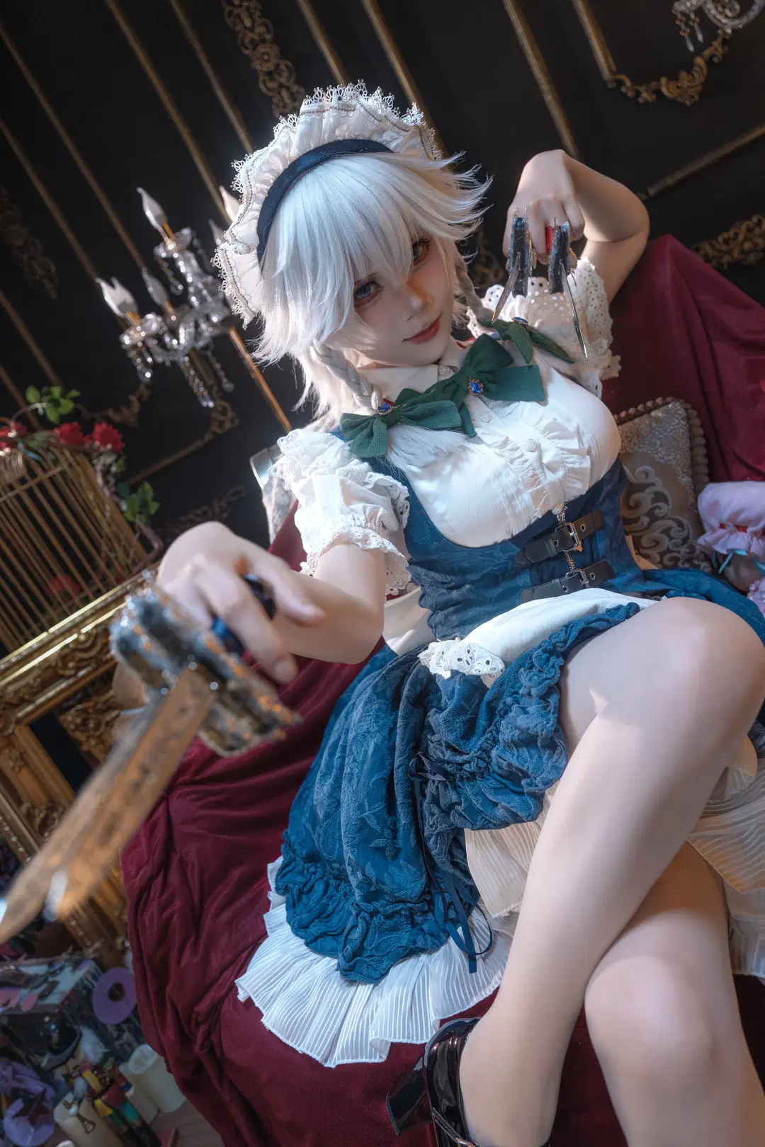 【東方Projectコスプレ】メイド服で挑む初のレトロ宮廷風写真録 - 極樂二號機 - 3枚目