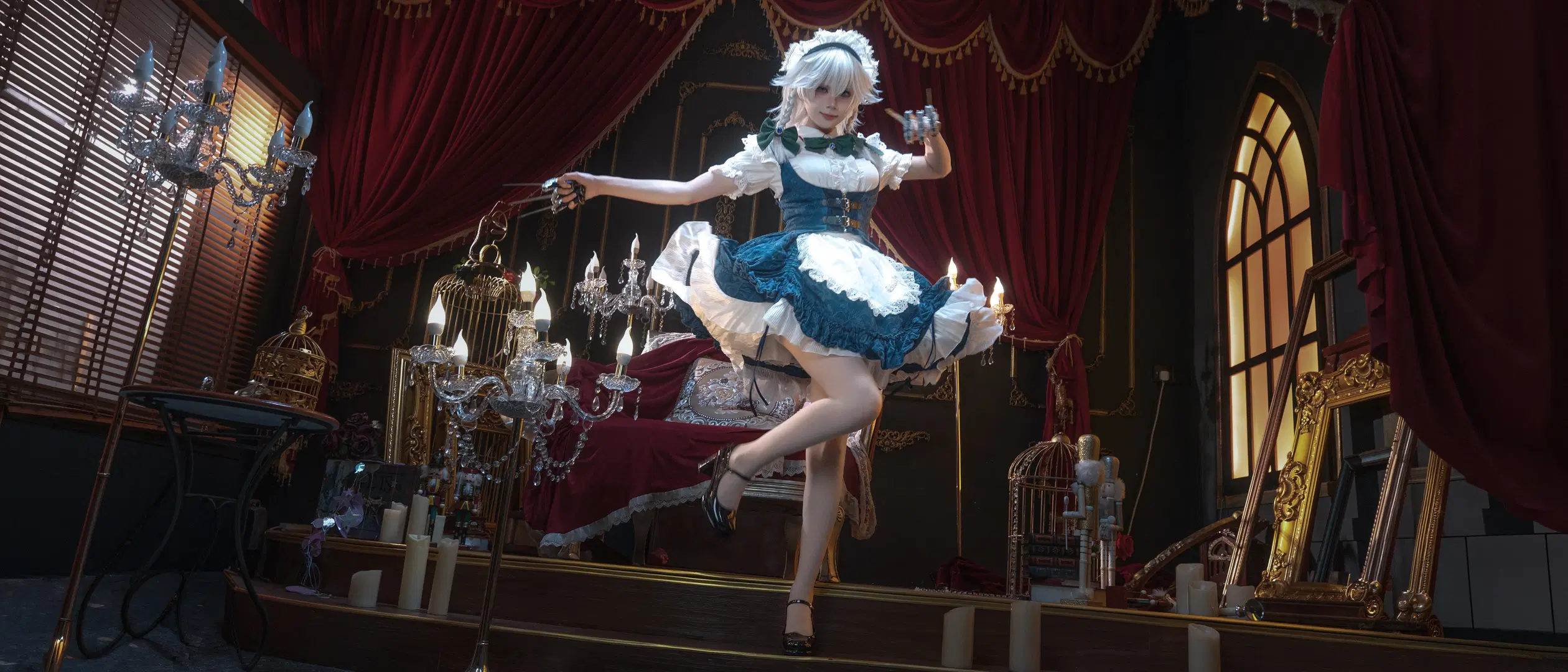【東方Projectコスプレ】メイド服で挑む初のレトロ宮廷風写真録 - 極樂二號機 - 5枚目