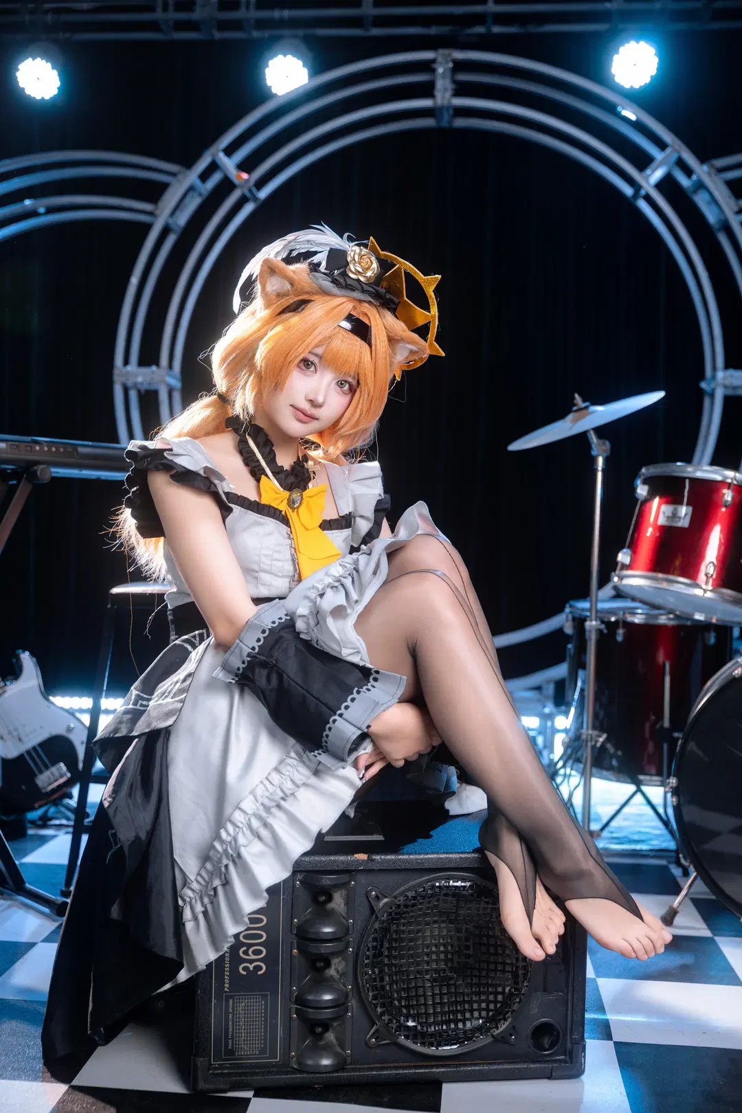 Blue Archive, Marie cosplay, Stage style, Game cosplay, Stockings