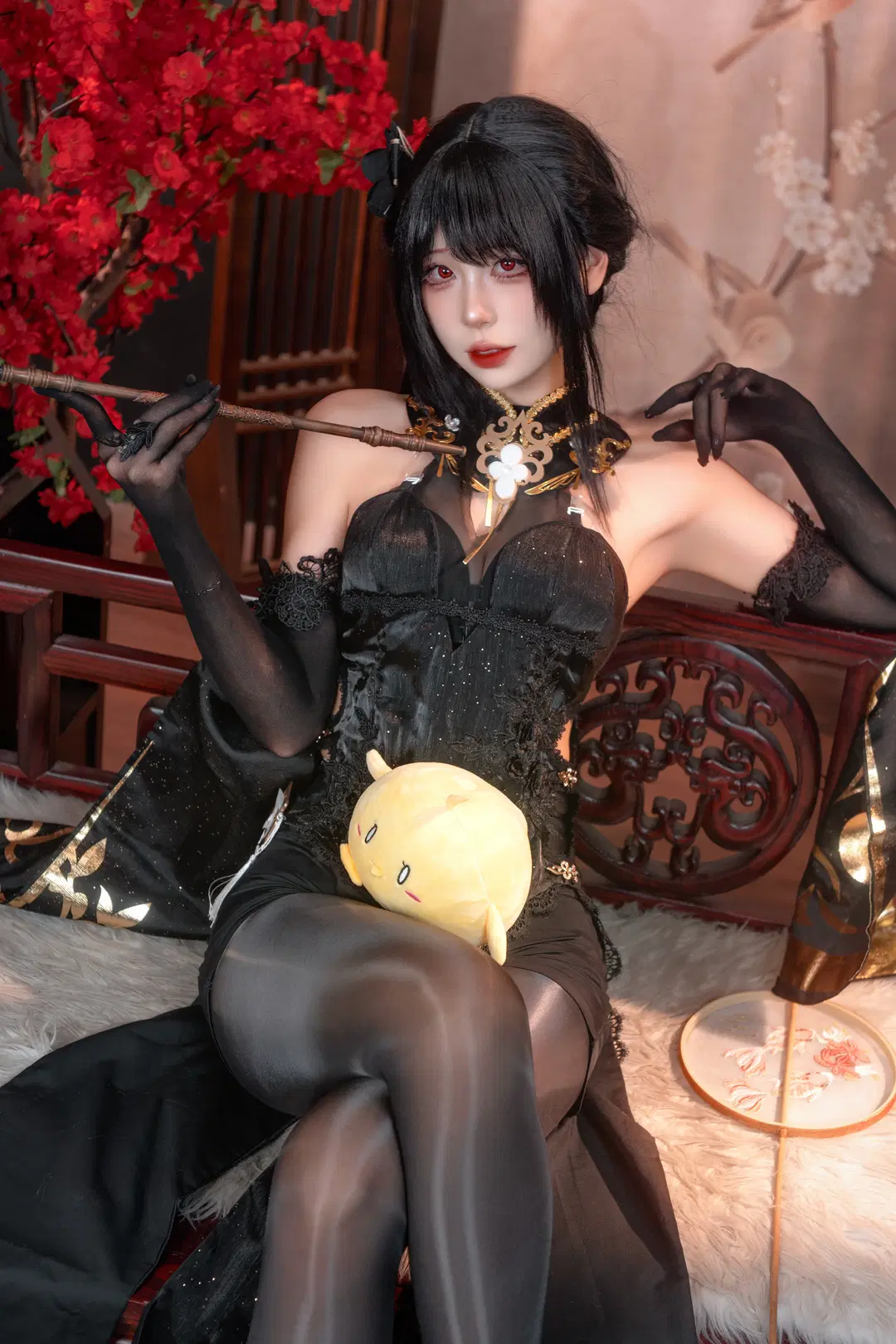 [Zhenhai META cosplay] Dark Chinese Style and Manga Legs Showcase in Azur Lane by 極樂二號機 - Image 2