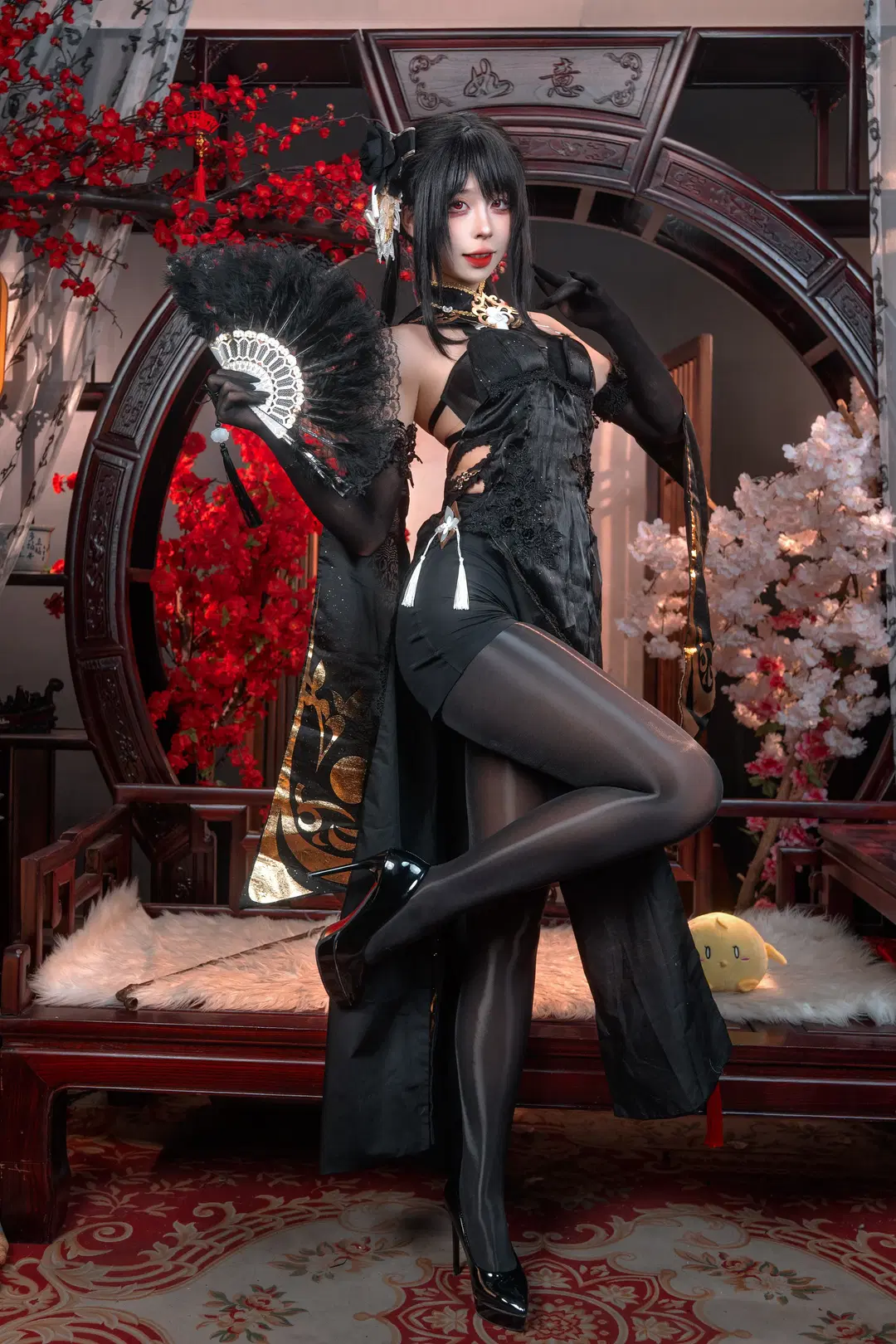 [Zhenhai META cosplay] Dark Chinese Style and Manga Legs Showcase in Azur Lane by 極樂二號機 - Image 4