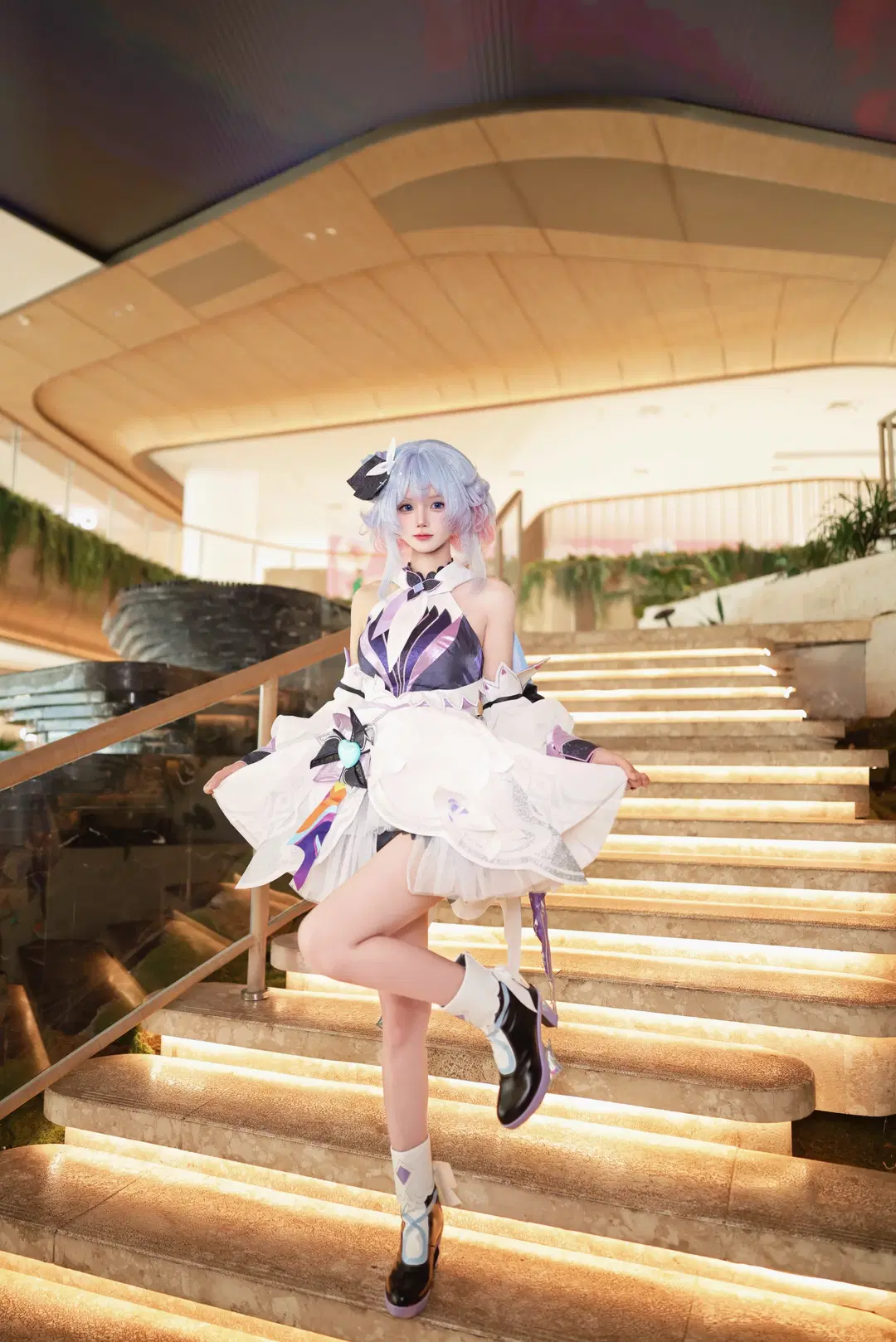 小喬コスプレ オナー・オブ・キングス 時の魔女 ショッピングモール撮影の光と影スナップ - 晚星 - 3枚目